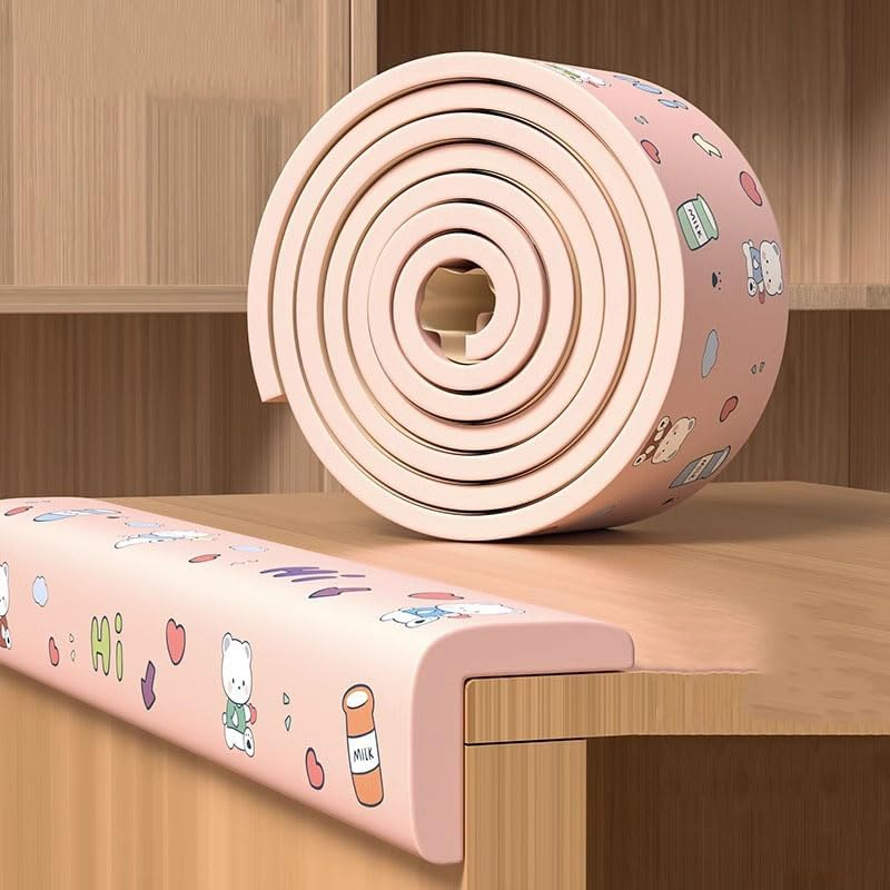 Baby-Proof Edge Protector with High-Density Foam, Shock-Absorbent Corner Guards, Strong Adhesive, Safe for Kids and Furniture, Cartoon Pattern Design 2M. image number 2