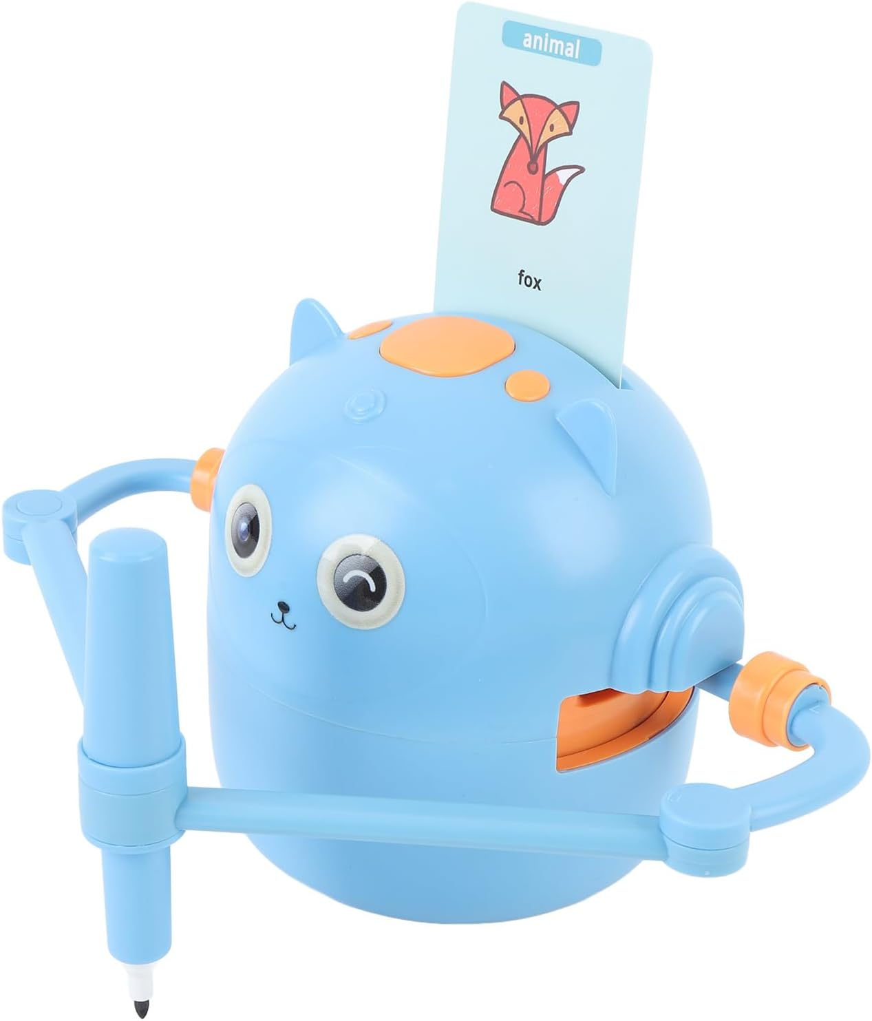 YUEHISY Drawing Robot for Kids, Interactive Educational Self Drawing Robot with 100 Sheets Card, Multiple Modes, Smart Painting Learning Toy (Sky Blue) image number 1