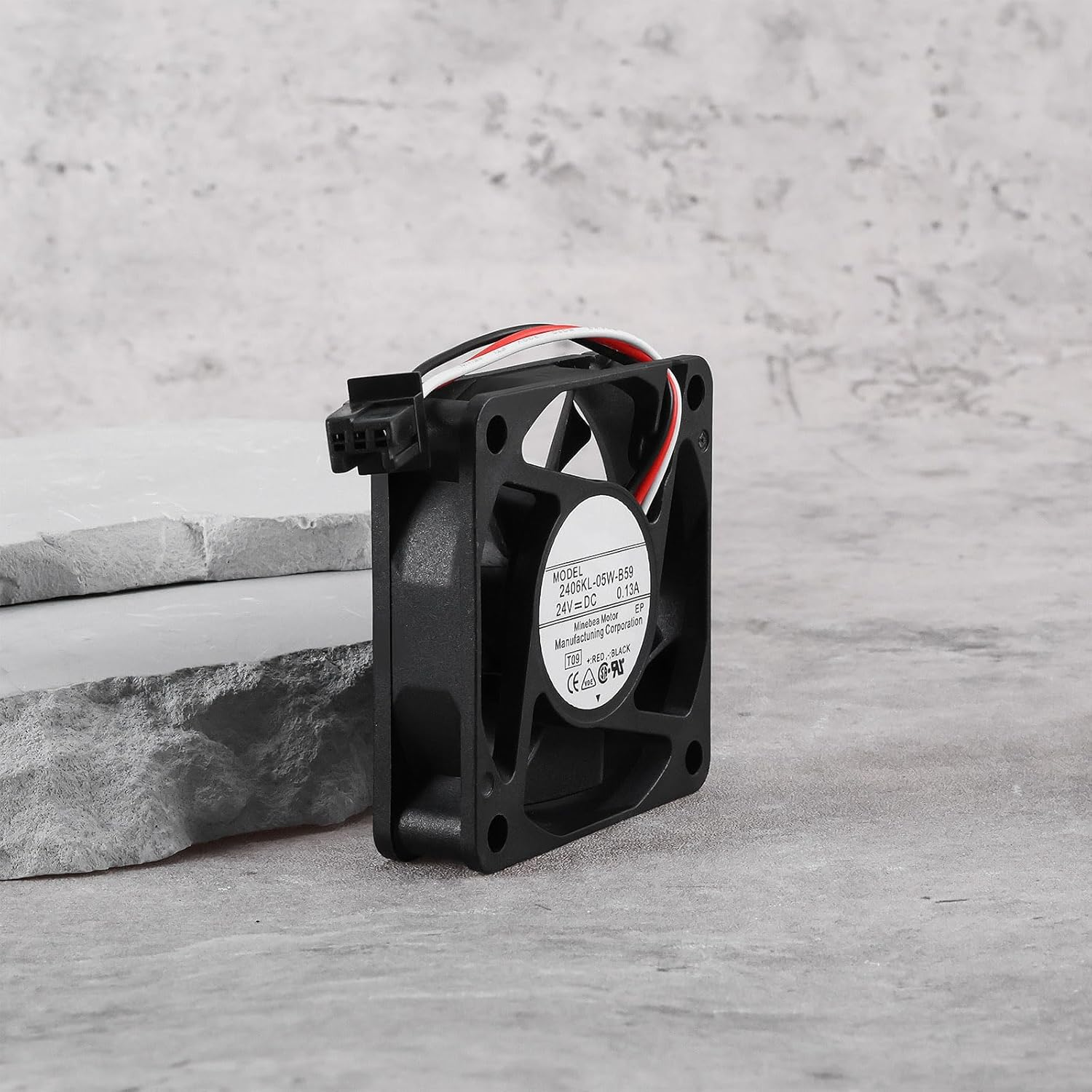 DC 24V 0.13A Cooling Fan with 3-Pin Plug 60X60X15Mm 2406KL-05W-B59 Compatible with NMB-MAT Desktop Laptop Server image number 5