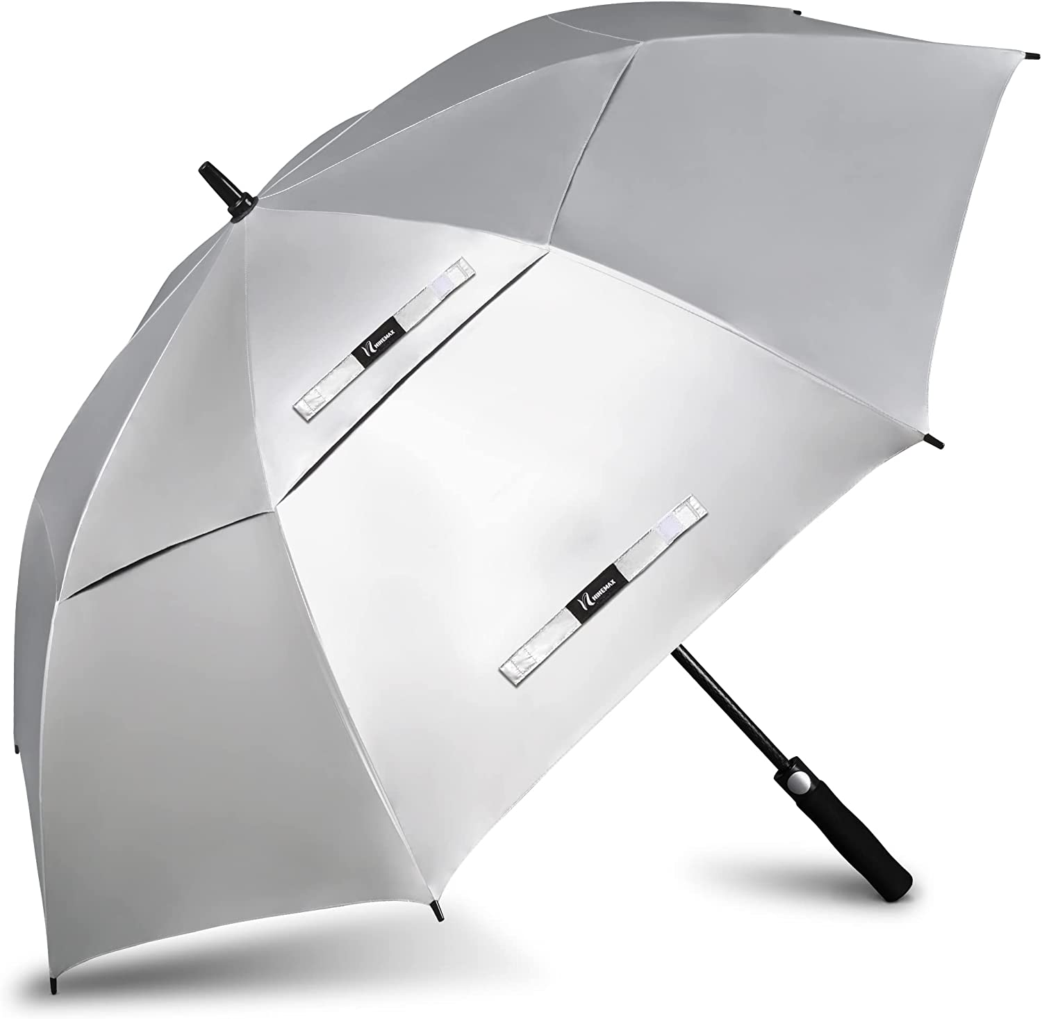 NINEMAX Golf Umbrella 68/62/ Inch UV Protection Large Umbrellas Windproof Double Canopy, Automatic Open Umbrellas