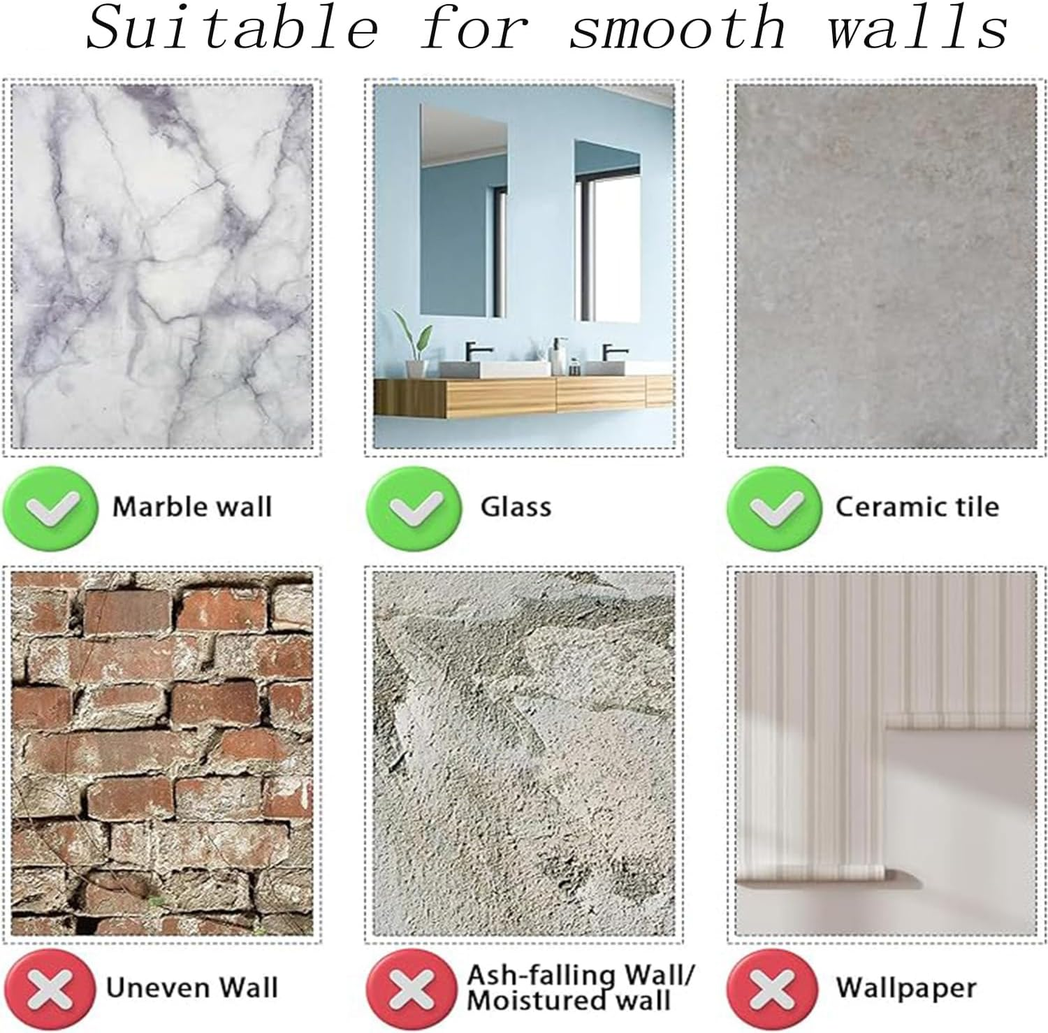 Hysgscwd Shower Mirror anti Fog, 25 * 18CM Anti-Fog Hanging Shaving Mirror, Shatterproof Fogless Shower Mirror with 2 Steel Razor Hooks Holder, Unbreakable Deluxe Plexiglass Makeup Mirror for Bathroom image number 2