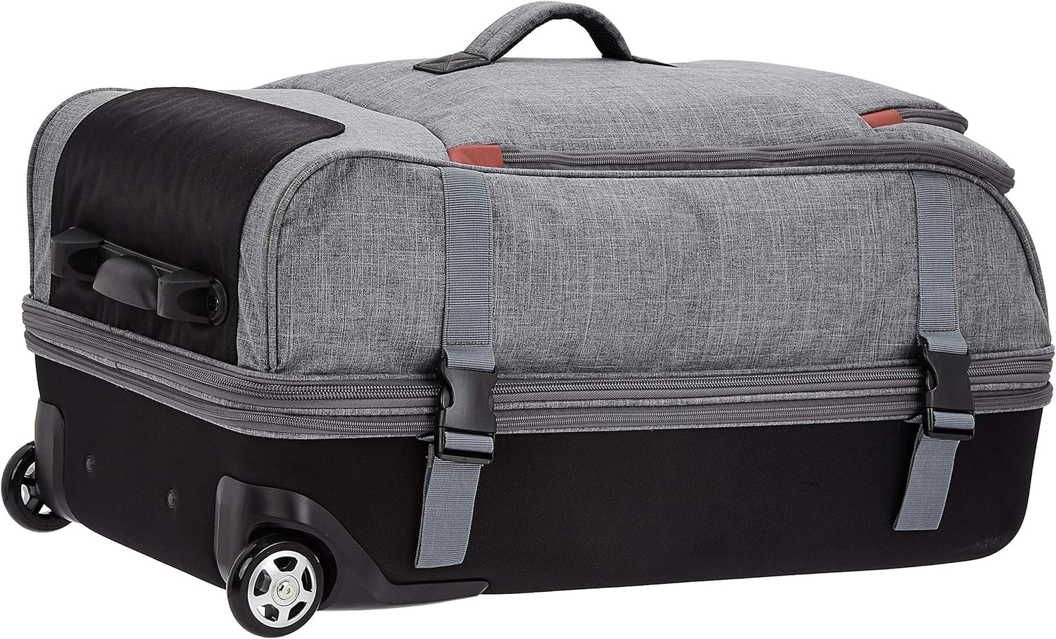 Amazon Basics Rolling Travel Duffel Bag Luggage with Wheels, Large, 78Cm, Grey image number 4