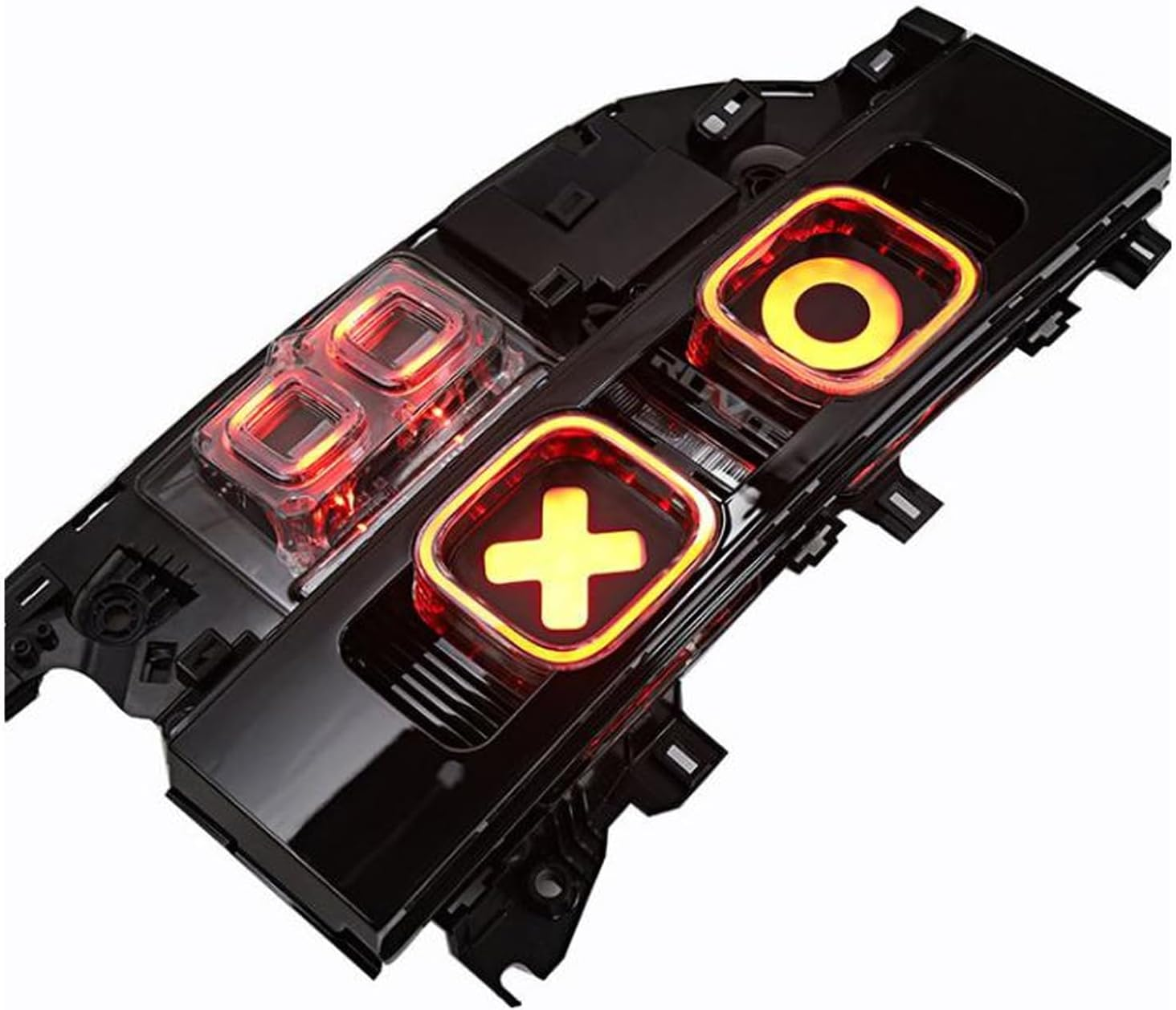 4Pcs OXOX Rear Brake Light Decal Stickers Car Tail Exterior Accessories for Defender 110 2020-2024 Car Tail OXOX Rear Decal Adhesive Automotive Exterior Decorative Accessories