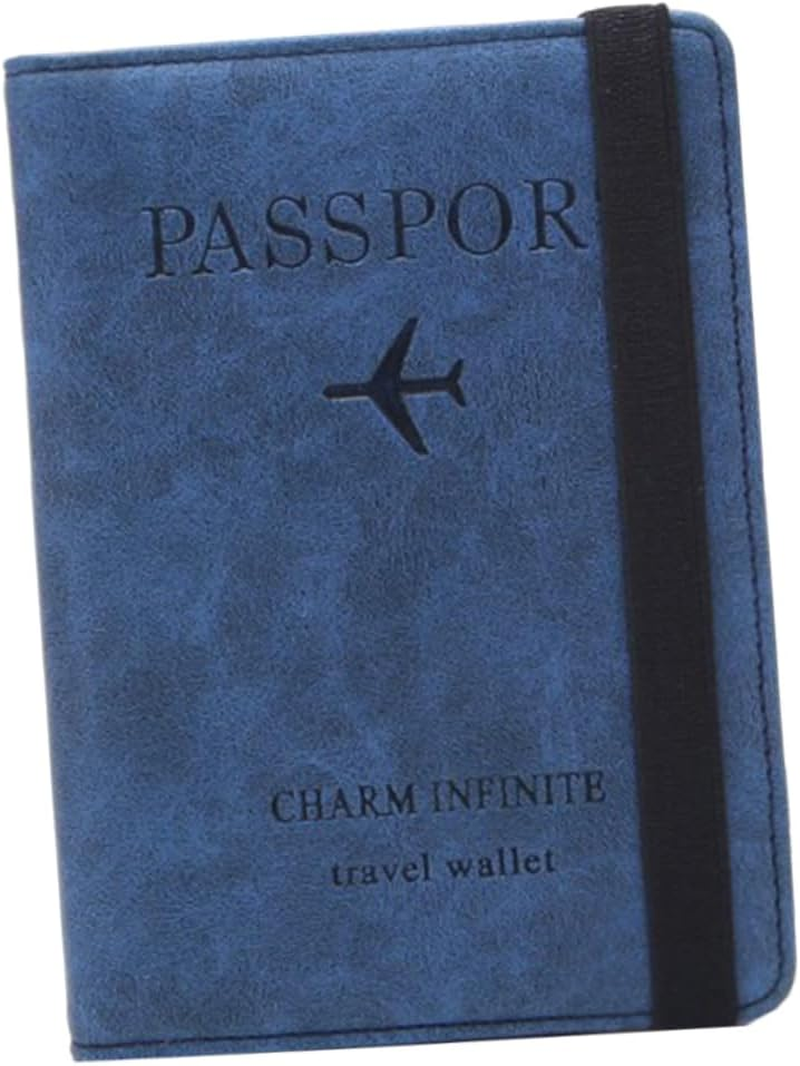 TINEASUR Leather Passport Case RFID Wallet for Women Multifunctional Id Bag Pockets for Passport Perfect for Business Travel Present