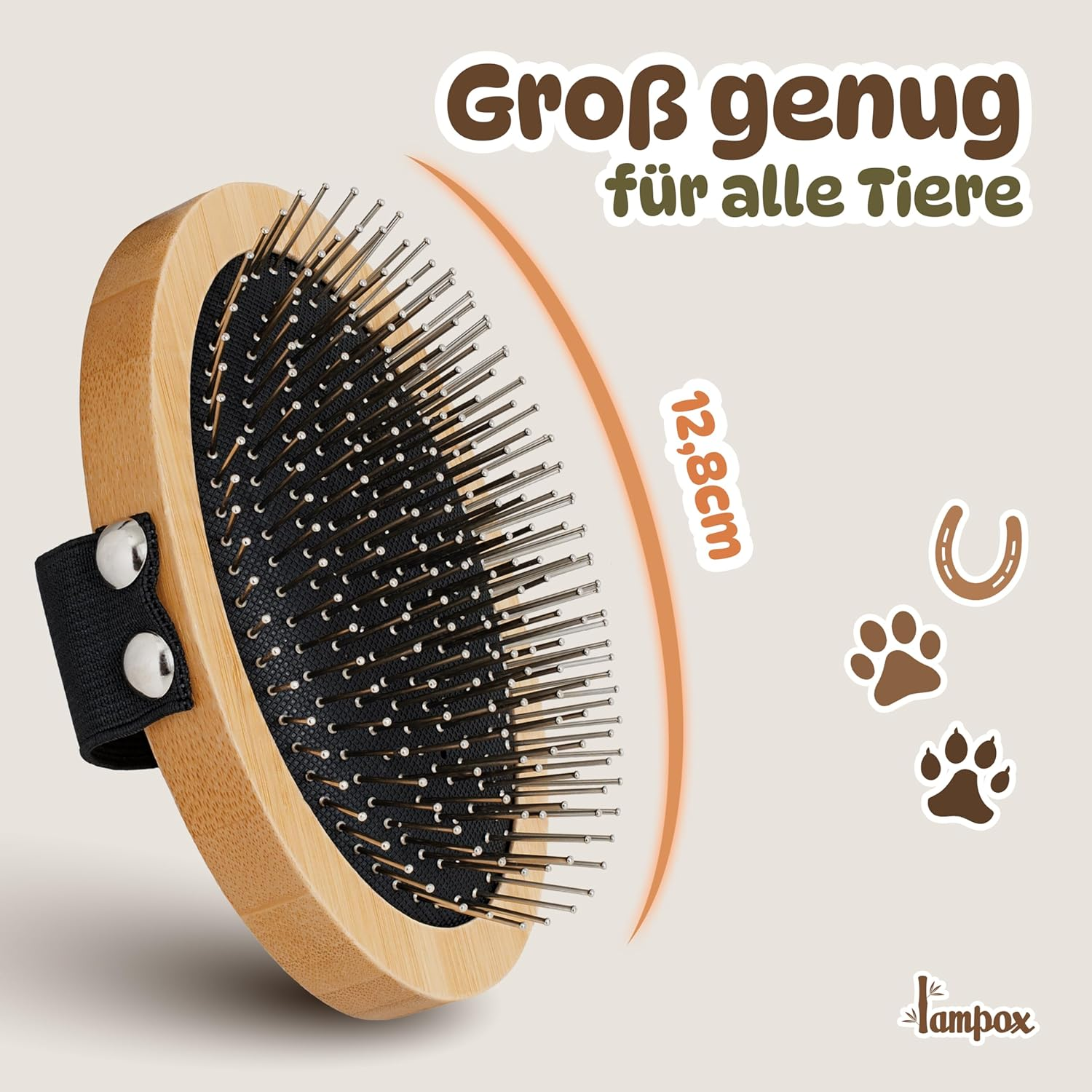 Fur Brush, Dog Brush Long Hair, Dog Hair Brush, Premium Brush for Dogs & Cats for Gentle Grooming, Curry Comb for Dogs & Cat Brush, Dog Comb with Massage Effect, Pet Brush image number 6