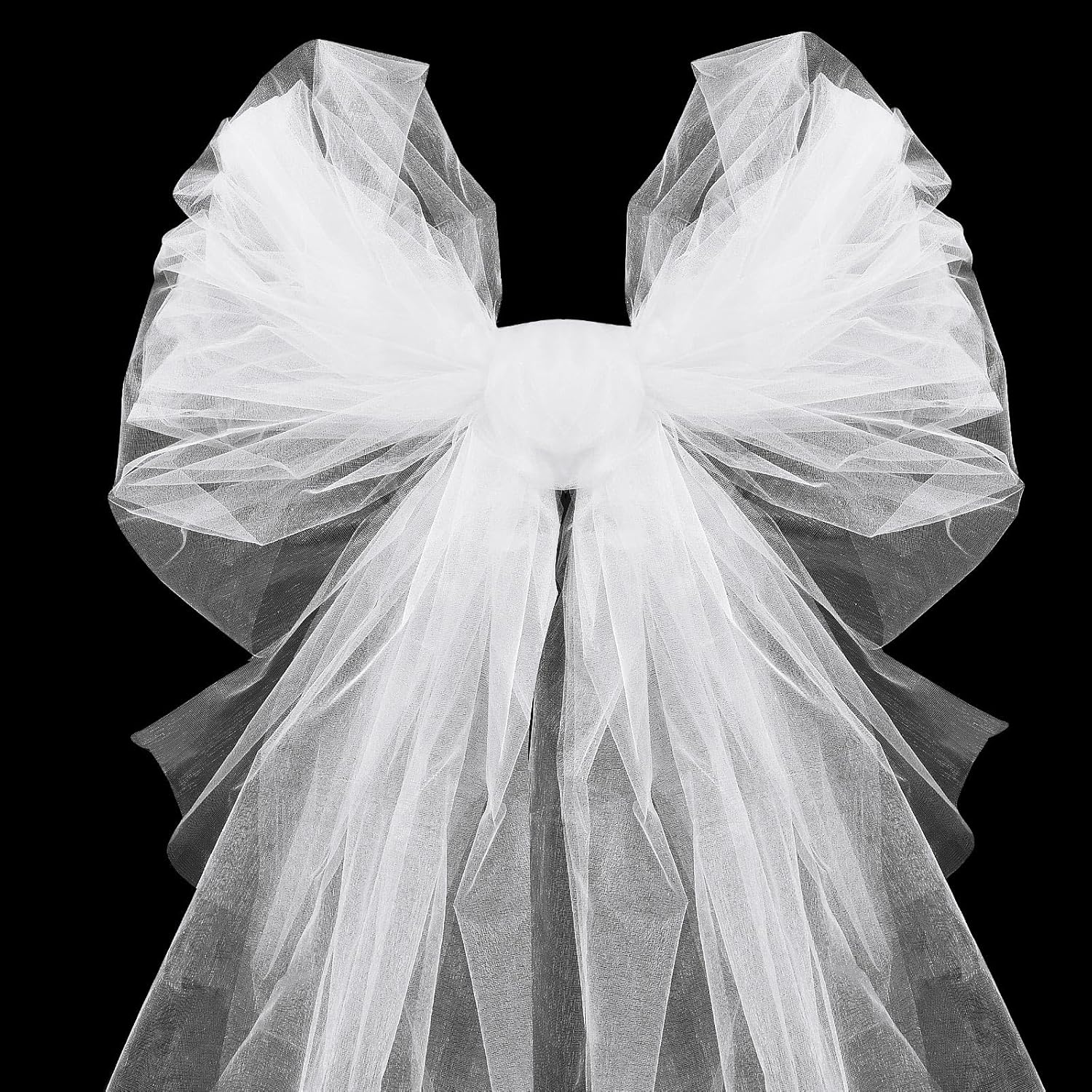 Organza Tulle Fabric Rolls 10M White Tulle Fabric Roll, Crystal Organza Fabric Spool Tulle Ribbon, Ideal for DIY Handmade Birthday Party Wedding Decorations Christmas Craft Supplies image number 2