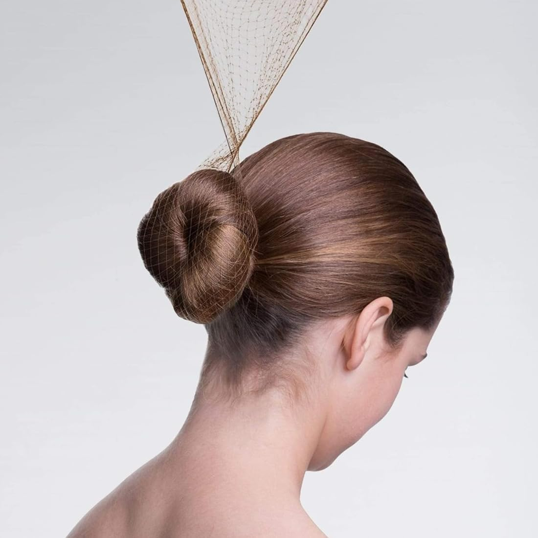 Pack of 40 Invisible Hair Nets, Fine Mesh Ballet Bun Hair Nets, Elastic Hair Nets for Nurse, Ballet Hair Bun Shaper, for Nurse, Dancer, Flight Attendant image number 2