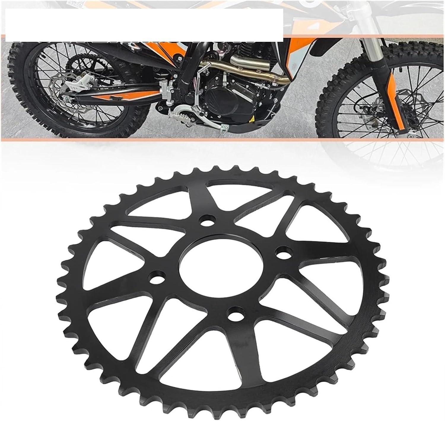 Jiningxinxin Motorcycle 45T Rear Chainring Tooth Plate Wheel Motocross Universal Accessories image number 3