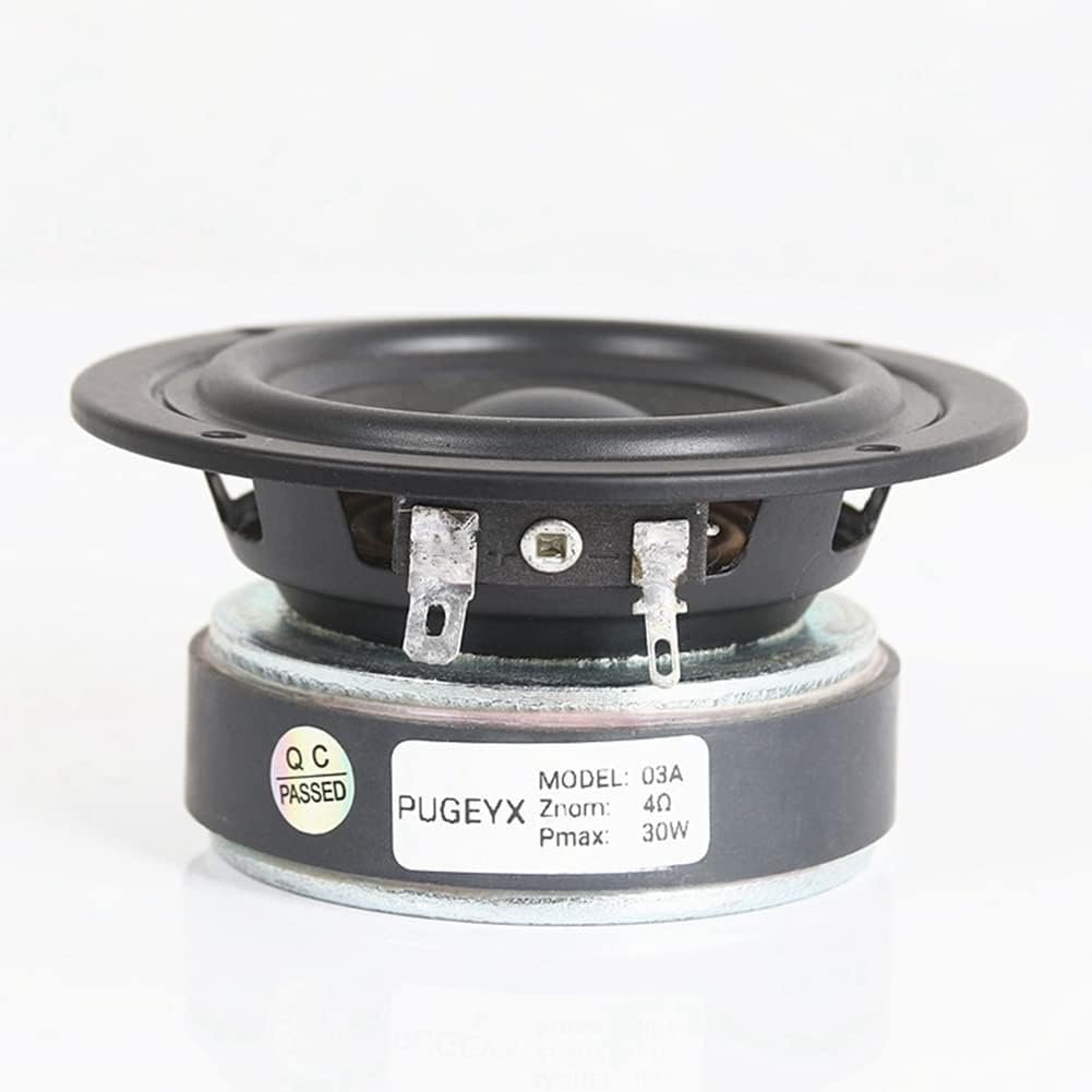 2X 3 Inch Full Range Speaker Audio Speaker 4 Ohm 30W Hifi Speaker Stereo Mid- Speaker DIY Home Amplifier Speaker