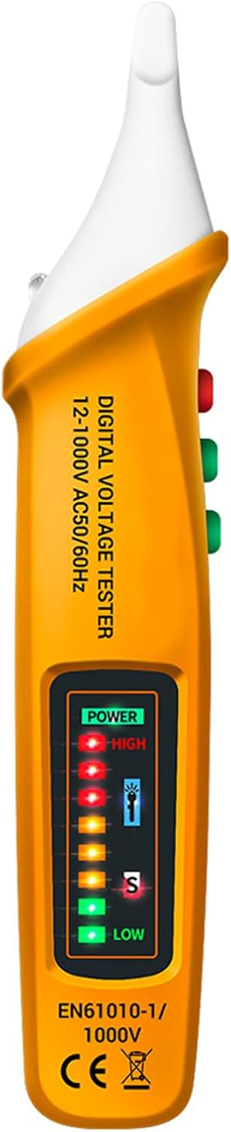 12V-1000V Voltage Tester: Adjustable Sensitivity Voltage Detector Pen AC Voltage Detector Pen with LED Flashlight - Sound and Light Warning Pencil Electrical Voltmeter Ammeter Circuit Tester Tool