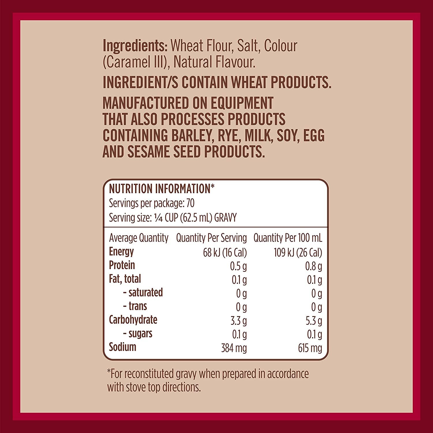 Gravox Traditional Gravy Mix Sachet for Gravy and Liquid Stock Instant Gravy Powder 425G image number 4