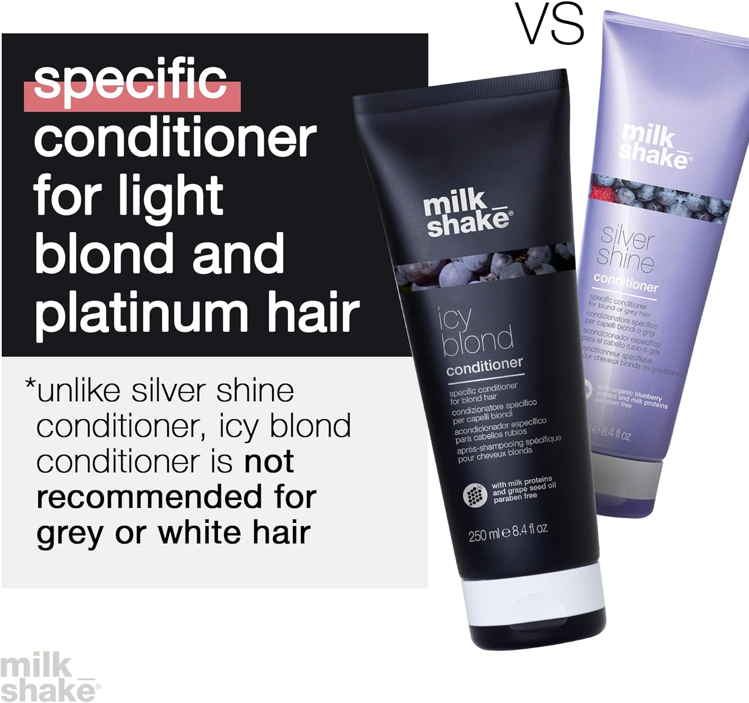 Milk_Shake Icy Blonde Conditioner 250 Ml image number 5