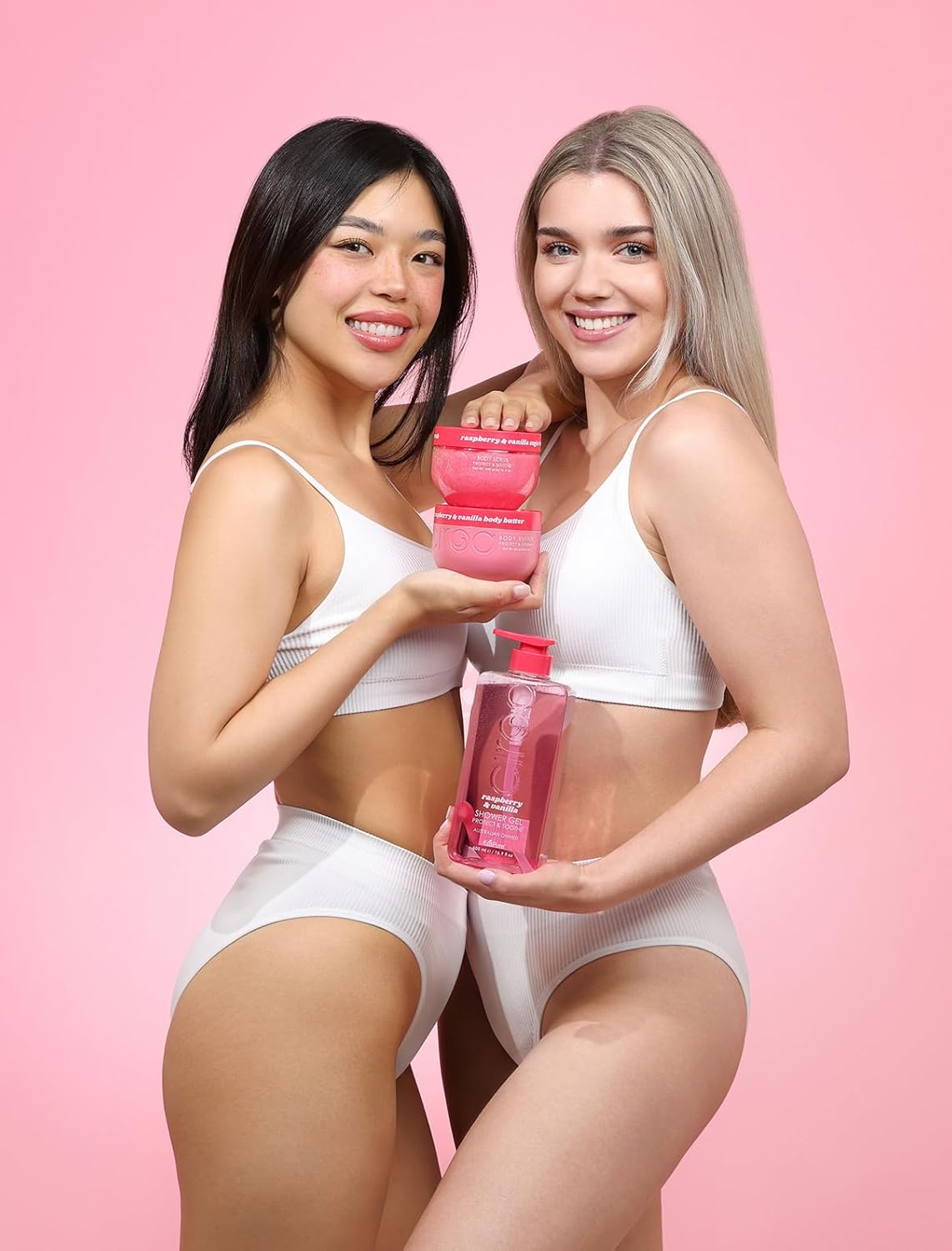 Raspberry & Vanilla Body Scrub 350G | with Shea Butter & Jojoba Oil | Gently Buffs, Soothes & Protects | Reveals Smooth, Soft & Glowing Skin | Vegan image number 1