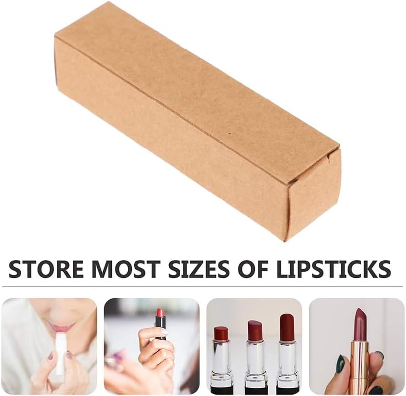100PCS Empty Lip Balm Tube Packaging Carton Box Lipstick Tube DIY Cosmetic Containers, Perfect for Handmade Lip Products image number 3