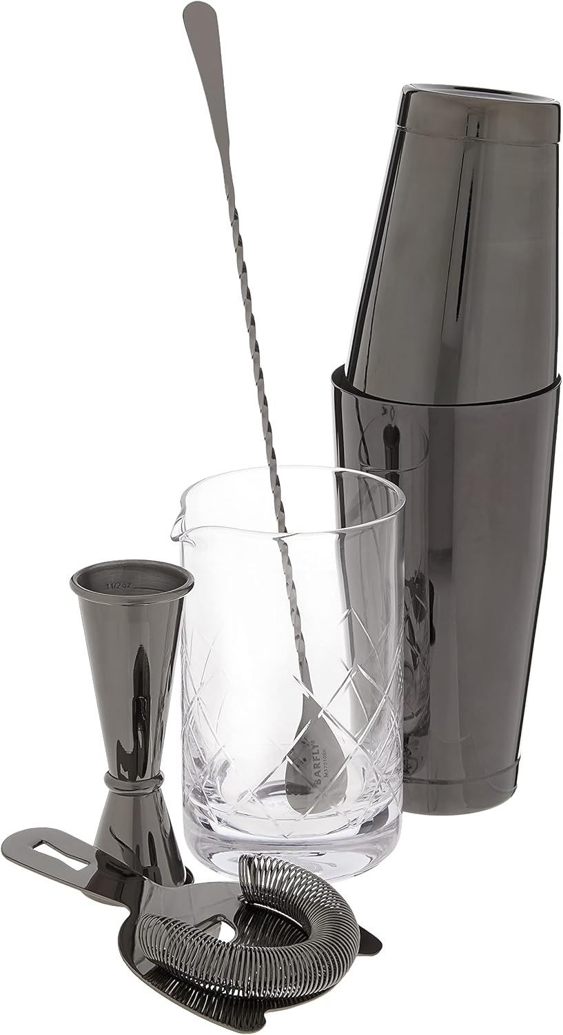 Barfly Essential Deluxe Mixing Cocktail Kit, Stainless Steel (M37131)