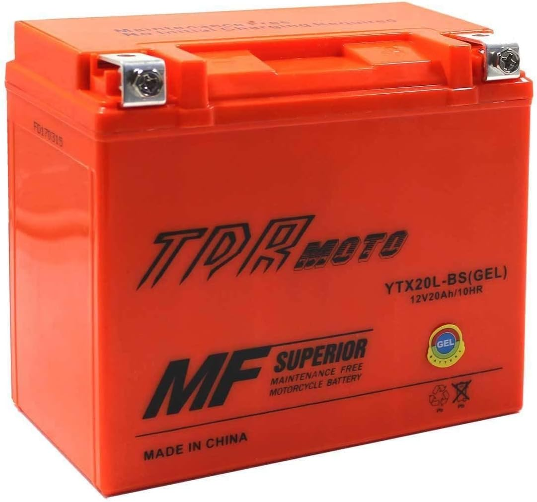 TDR YTX20L-BS 12V 20Ah GEL Motorbike Battery image number 5