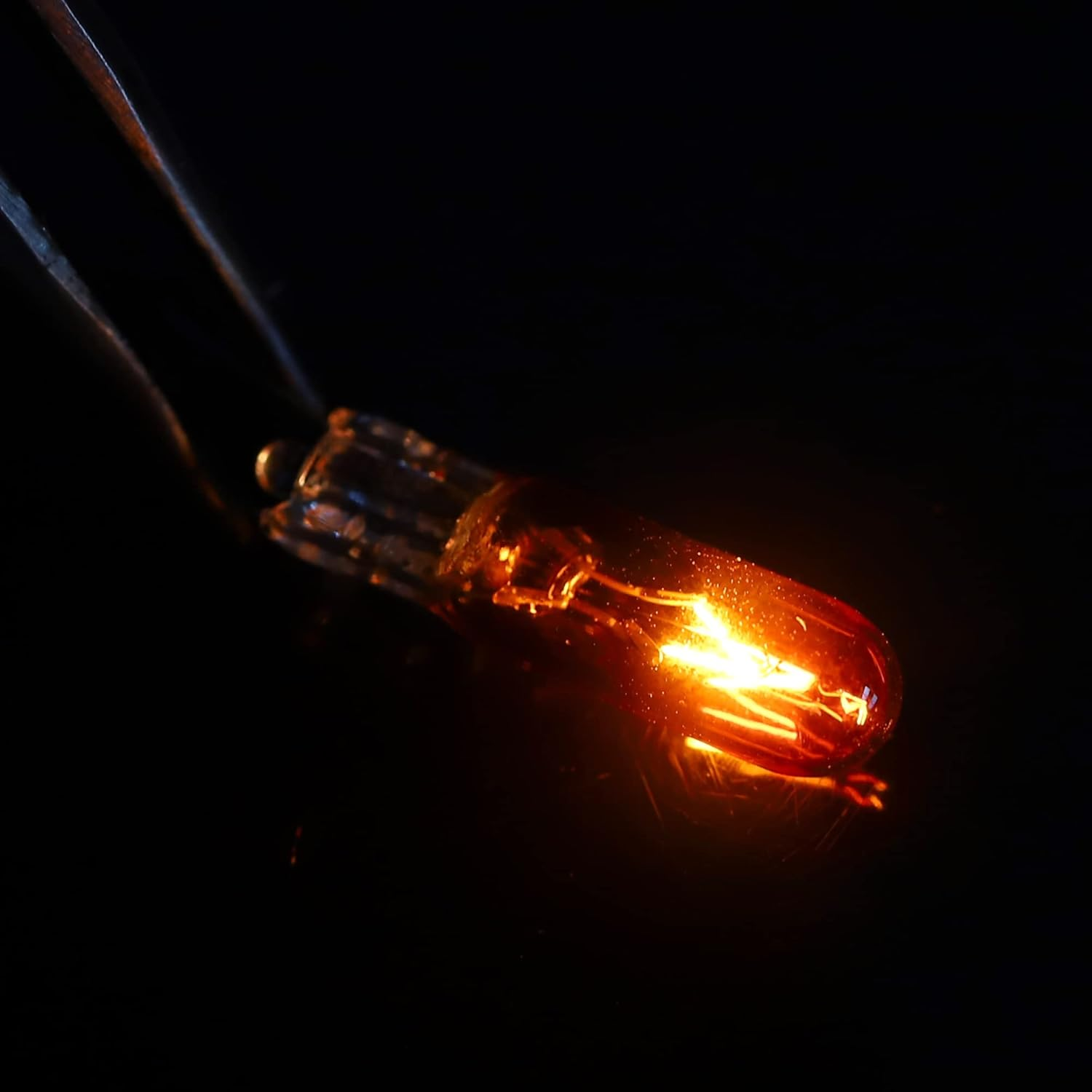 X AUTOHAUX 10Pcs DC 12V T5 W1.2W LED Dashboard Light Amber for Car Internal image number 5