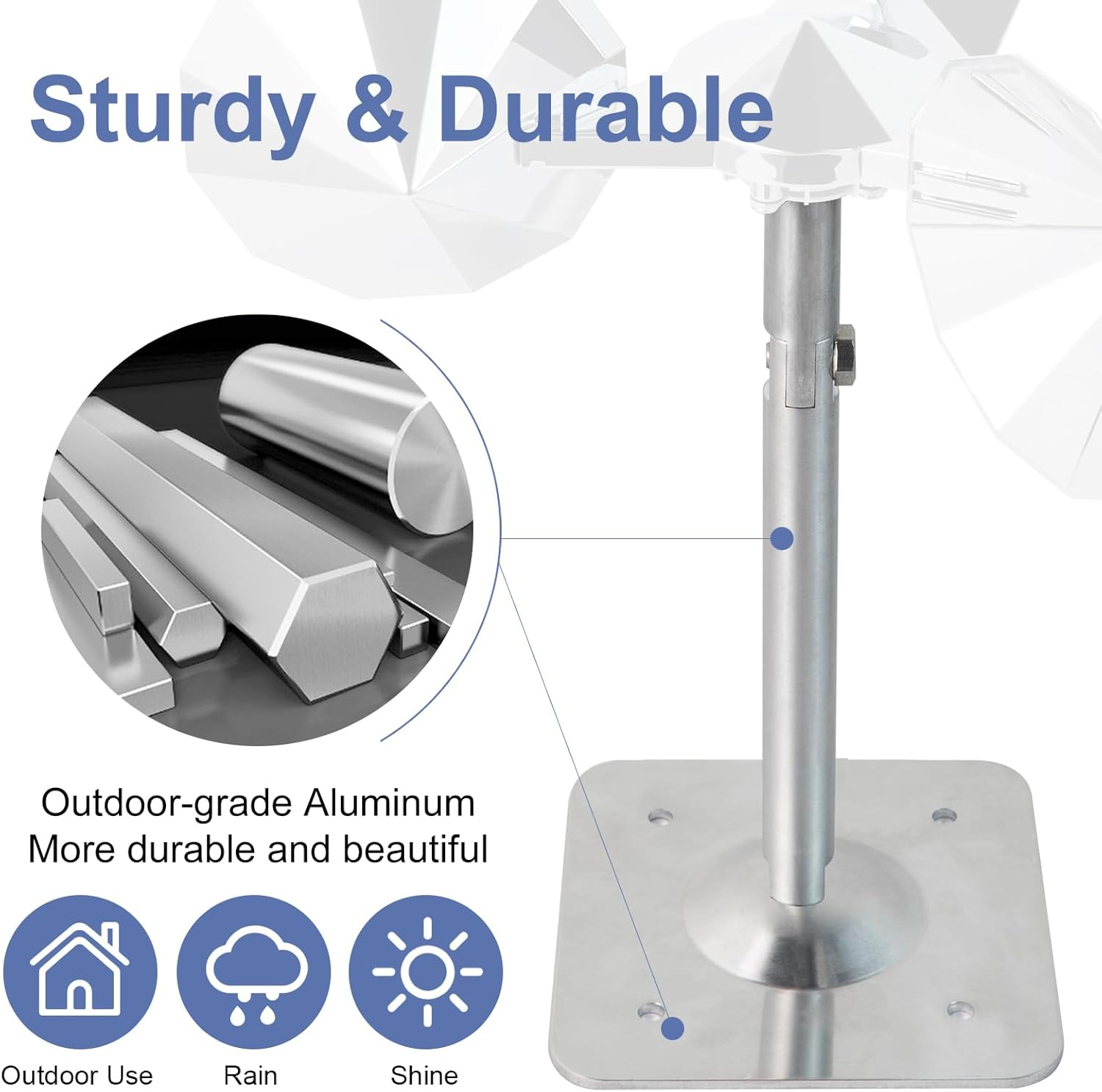 OFFO Bird Deterrent Reflective Spinning Device, Bird Scarer Keep Seagull Pigeon Woodpeckers and Other Birds Away for Outdoor Use Roofs Gardens image number 4