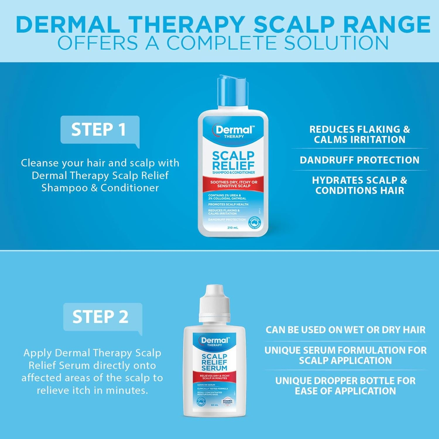 Dermal Therapy Scalp Relief Shampoo & Conditioner | Soothes Dry, Itchy or Sensitive Scalp | 210Ml image number 5