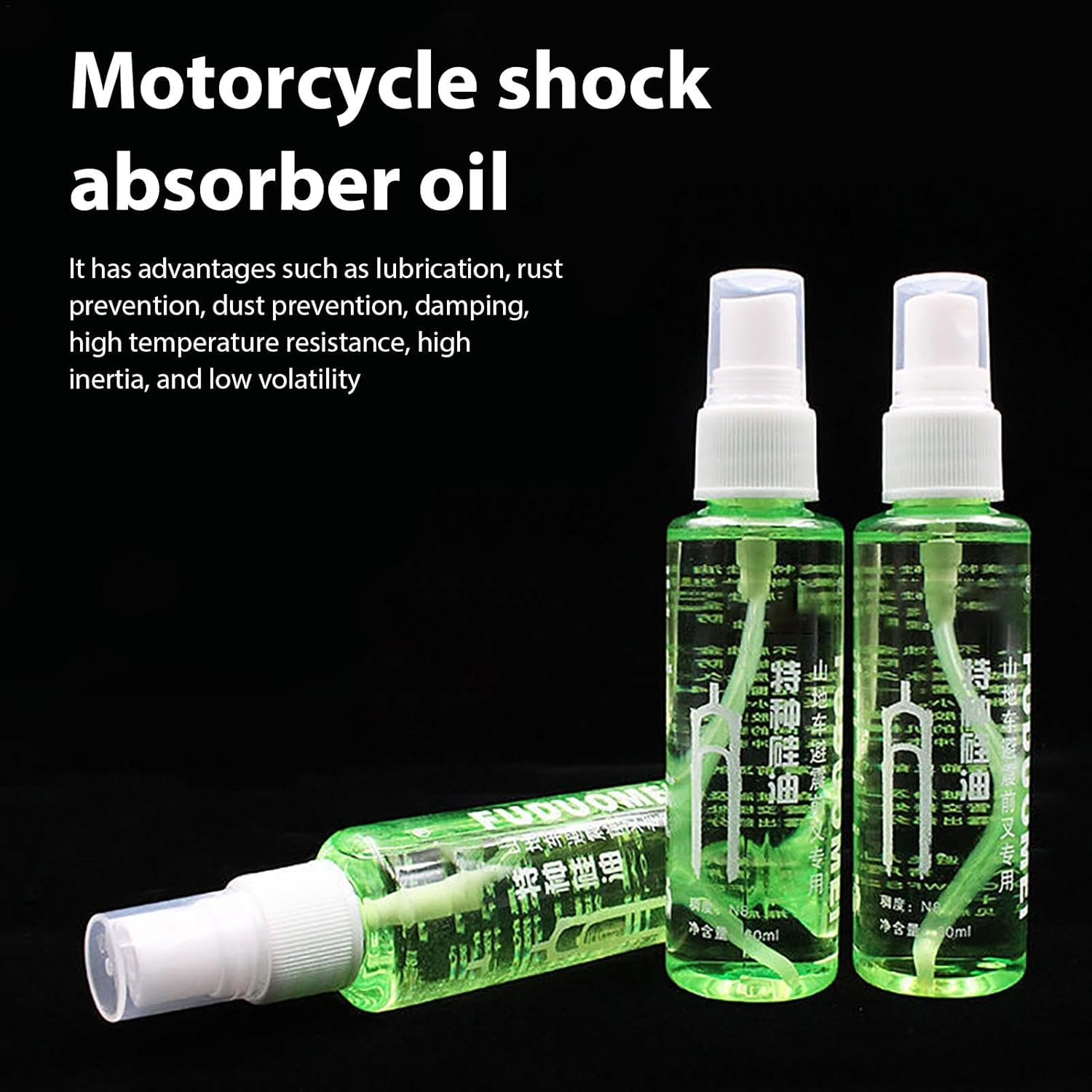 Bike Fork Suspension Oil | Bike Oil for Shocks and Forks,Forkboost Lube, Bicycle Lubricant, 60Ml Easy to Apply, Suitable for All Bicycles, Ensures Extreme Lubricity & Smooth Compressions image number 3