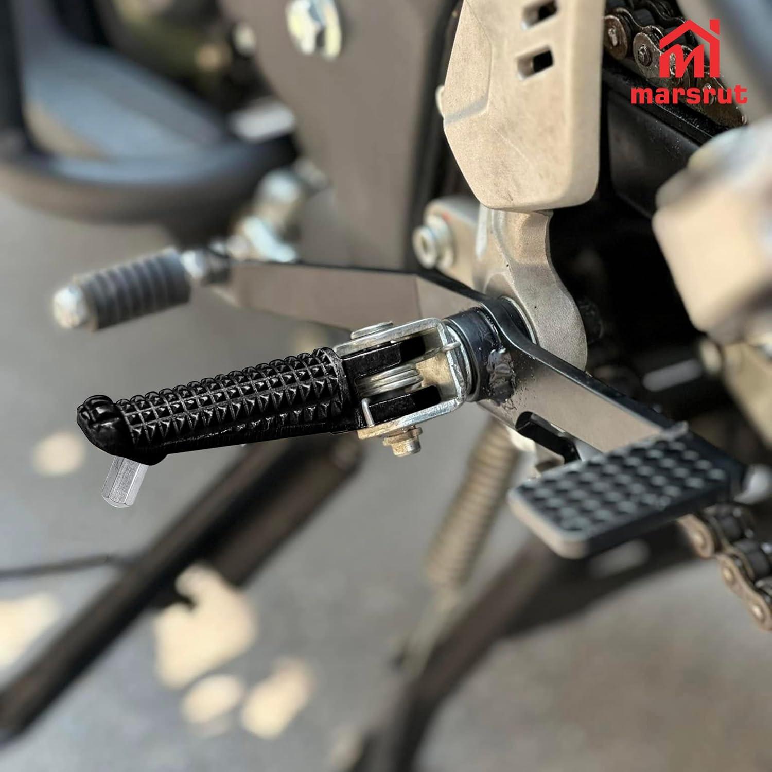 1 Pair Foot Pegs Fits for Yamaha R3 MT-03 YZF R25 MT25 MT03 2014-2023, Front Passenger Motorcycle Footrest Pedal Peg Rest Bracket, Aluminum Driver Footpeg Set, Posapies Para Moto (10Pcs, Color: Black) image number 6