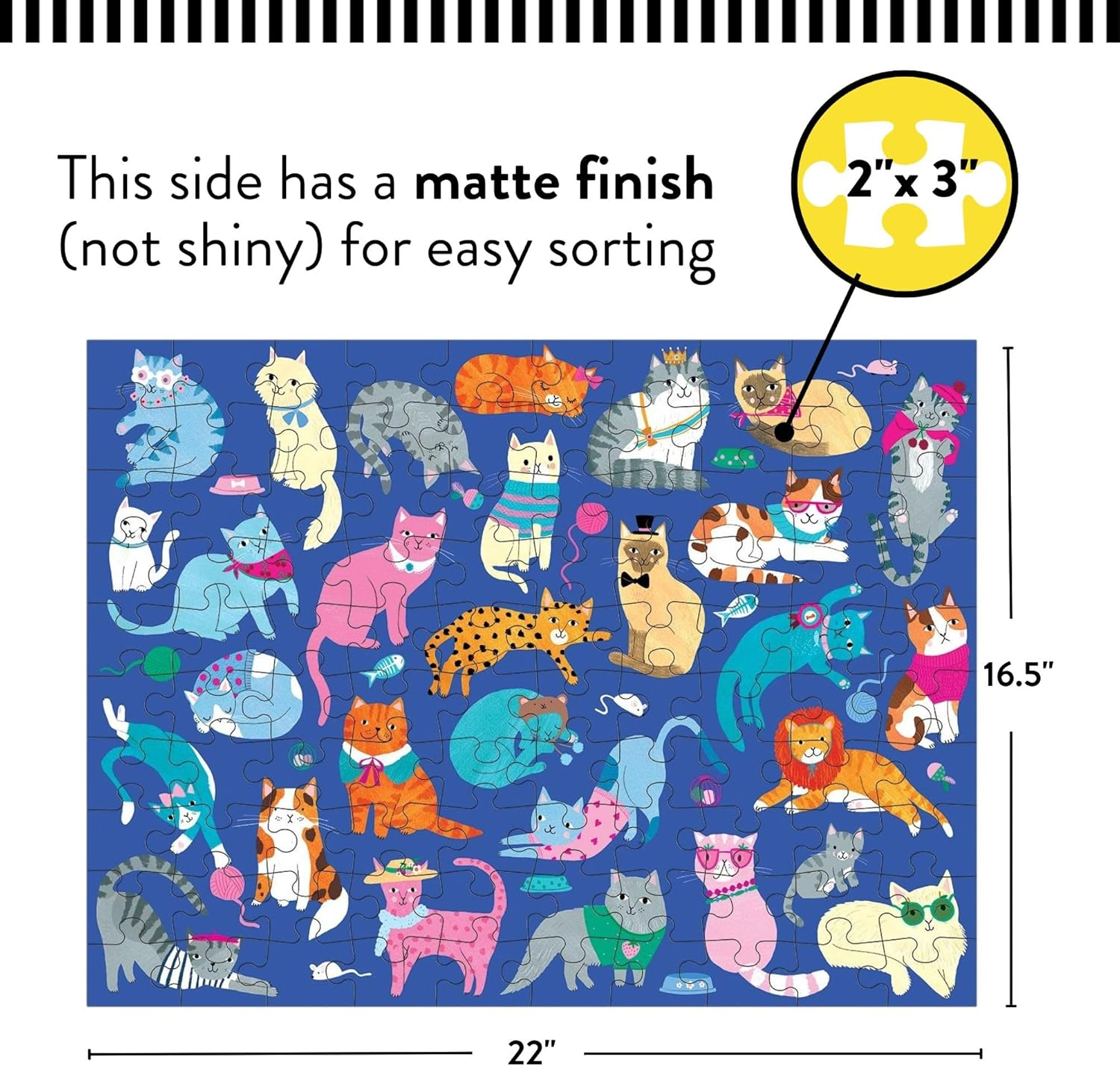Cats & Dogs 100 Piece Double-Sided Puzzle image number 6