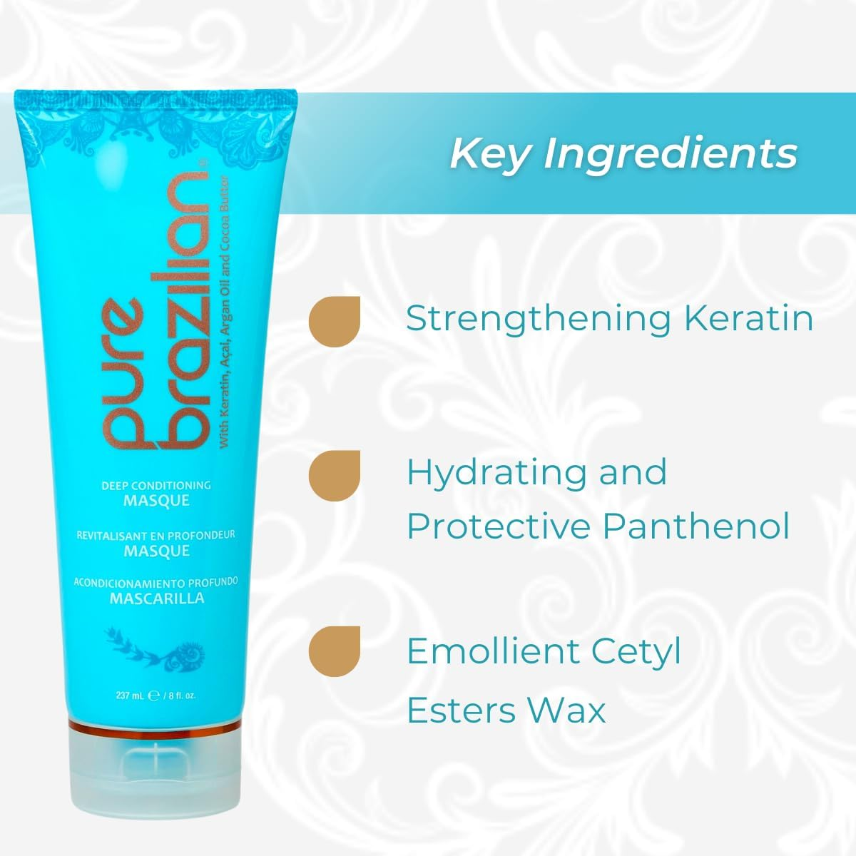 Pure Brazilian Deep Conditioning Masque, 236 Ml, Blue image number 1