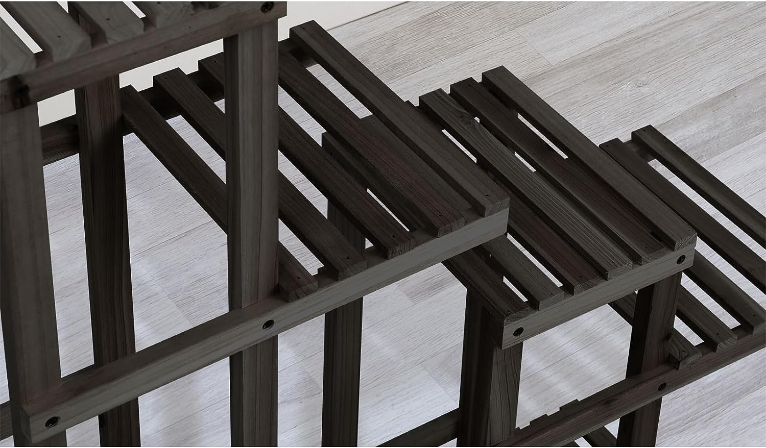 Livsip Wooden Plant Stand with 6 Tier and 8 Potted image number 3