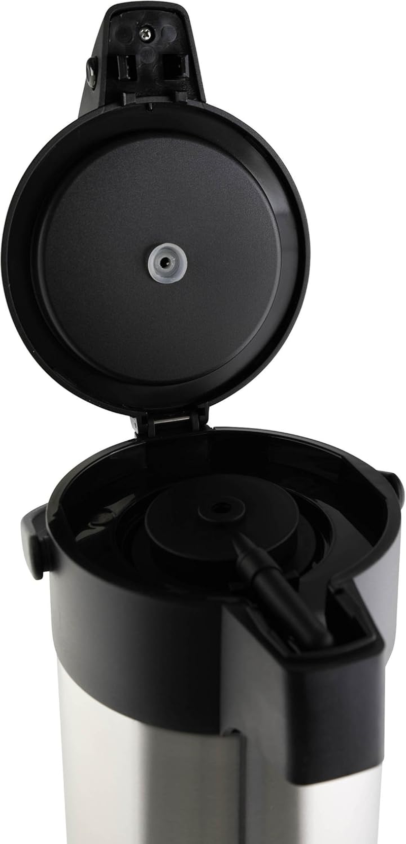 Axentia Airpot in Silver, Stainless Steel Pump Jug, Volume: Approx. 5 Litres, 19 X 19 X 45 Cm image number 6