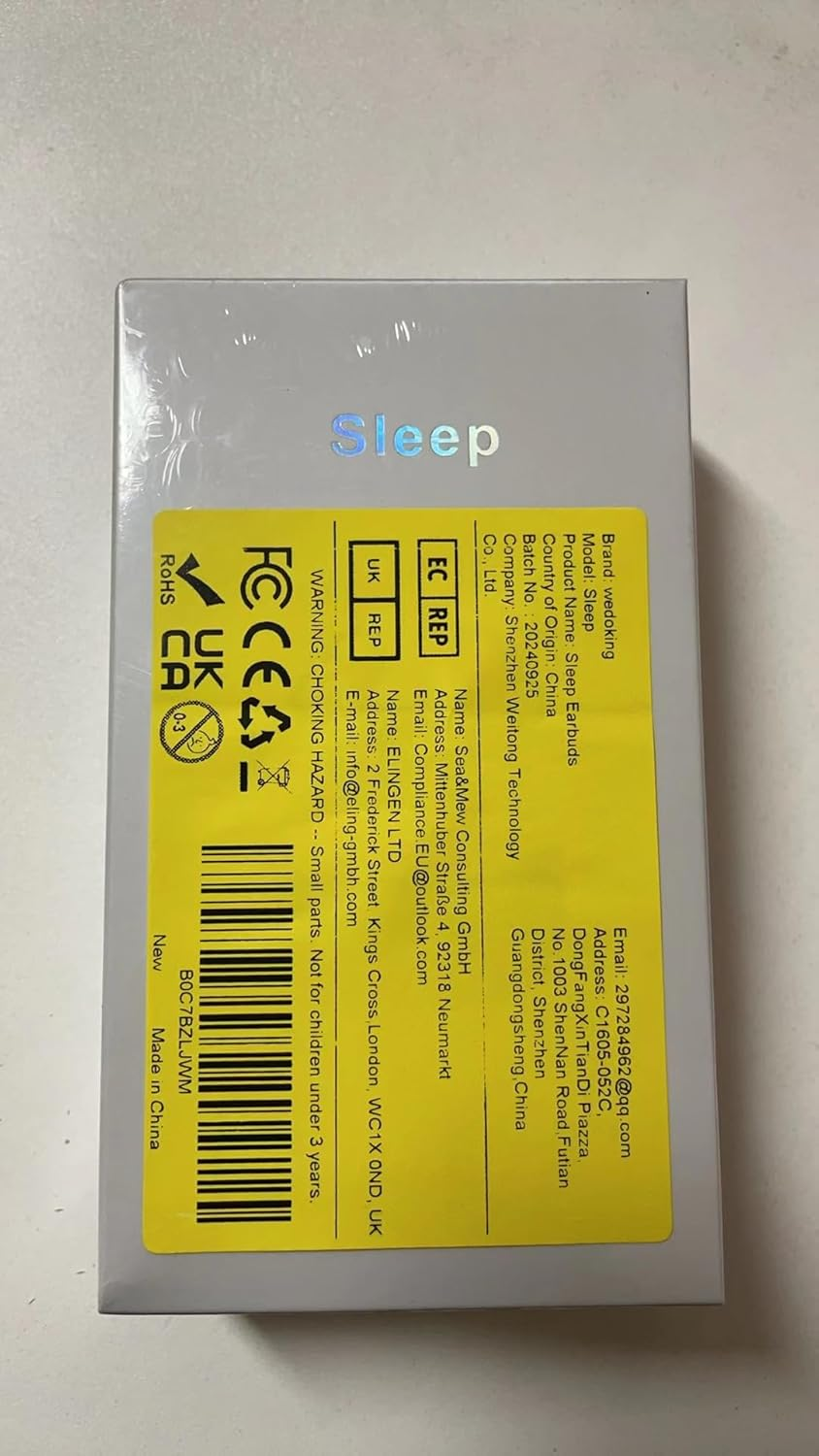 Smallest Invisible Sleep Earphones, Comfortable Noise Blocking Headphones, Wireless Bluetooth for Sleeping, Earbuds for Side Sleepers, Tiny Hidden Sleep Headphones for Work Sports image number 1