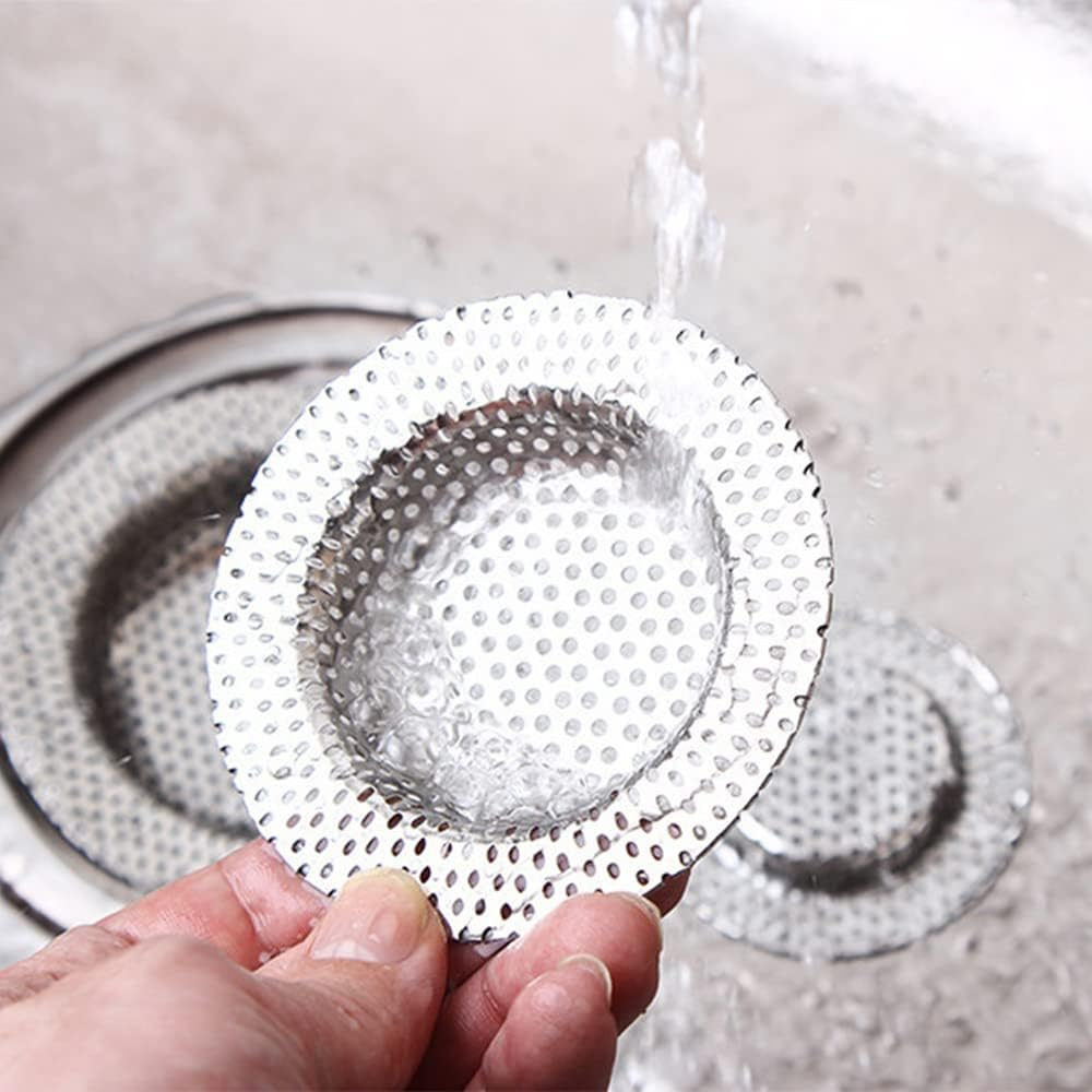 2 / 6Pcs Sink Strainer, 7Cm / 9Cm / 11Cm Stainless Steel Full Hole Sink Strainer for British Kitchen Sink, Hair Catcher for Bathtub / Shower