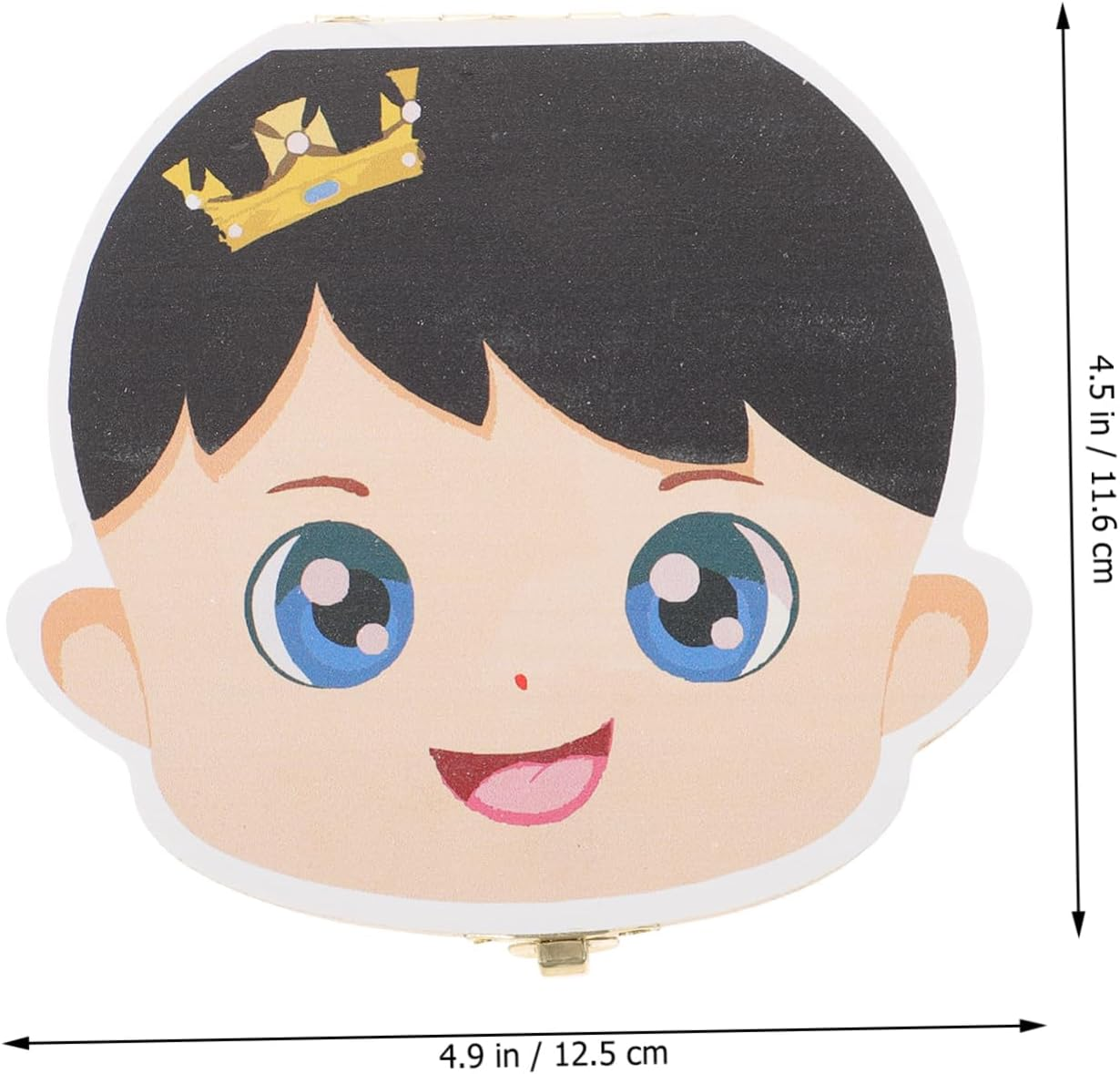 Baby Tooth Box Wooden Keepsake Box Cartoon Colorful First Tooth Holder for Boys Newborn image number 5