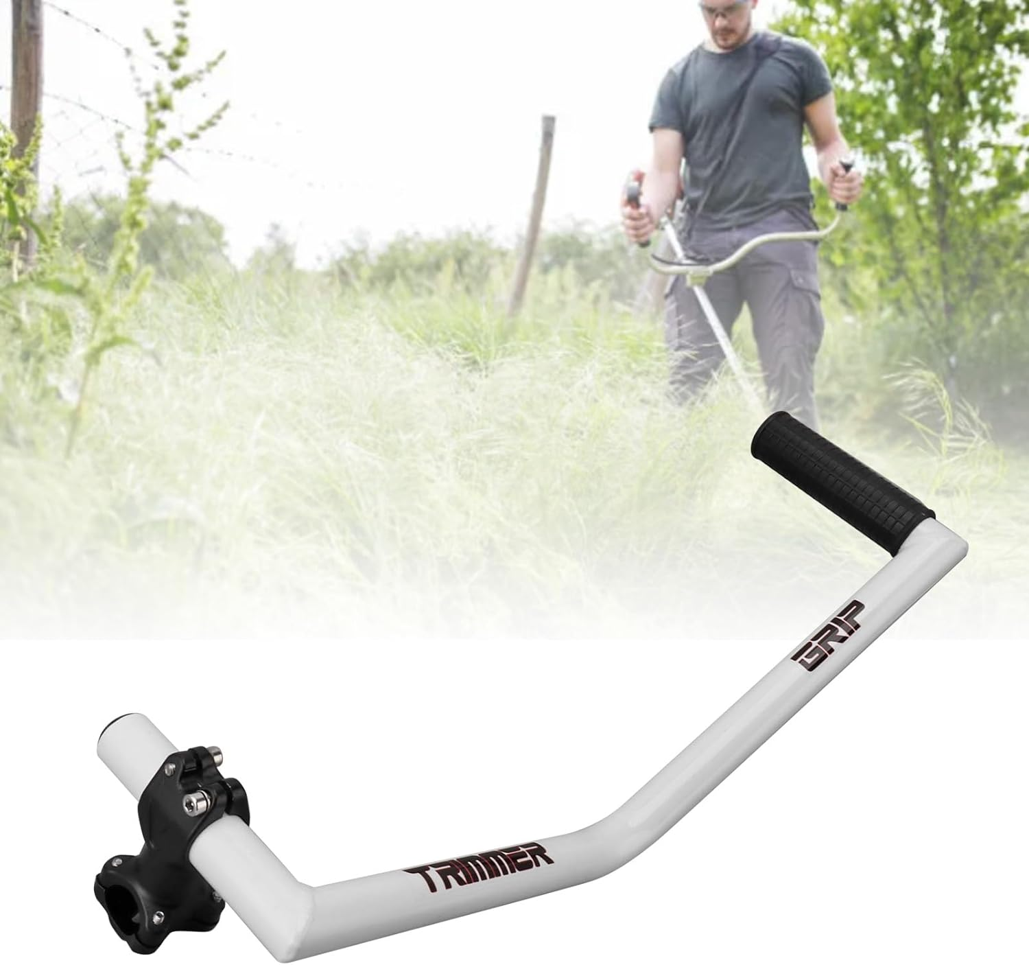 Extension Grip Trimmer, String Trimmer Handle for Lawn Mowers, Ergonomic Trimmer Grip Lawn Trimmer Handle Grip, Weeder Handle for Lawn Care, Landscaping image number 2