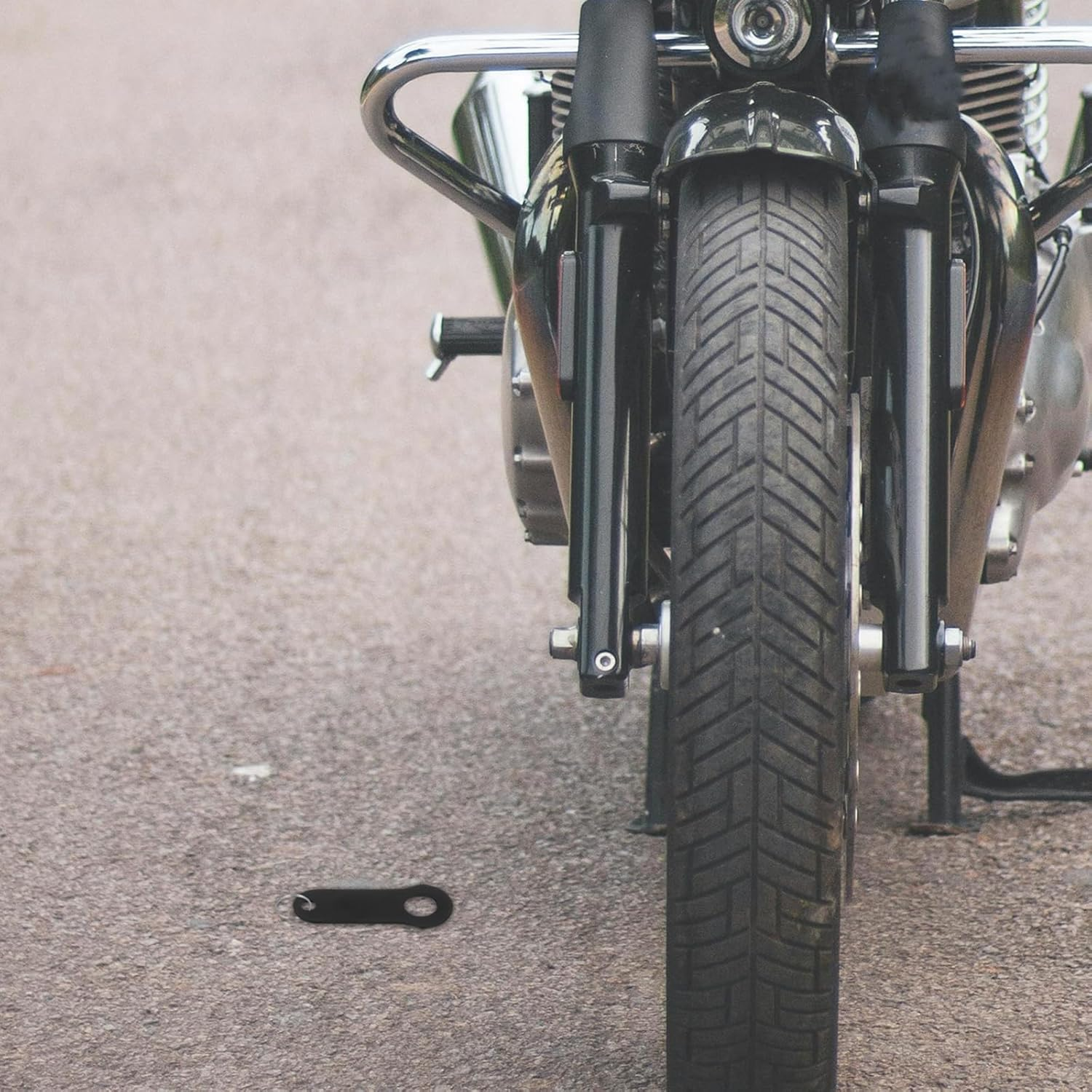 Gatuida Stainless Steel Motorcycle Bell Accessories with Split Ring Keyring Brushed Polished Finish 2.4 Inch Guardian Luck Riding Bell for Safe Motorcycle Riding image number 5