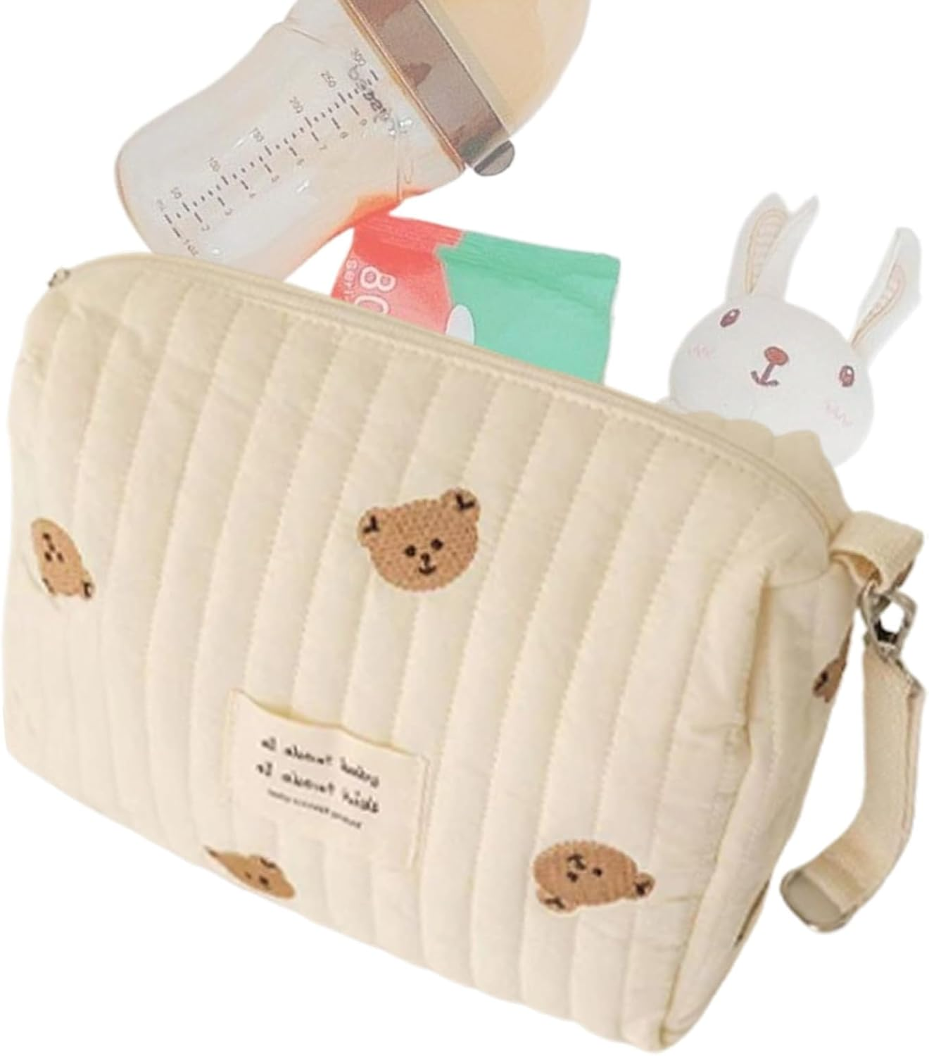 Toddler Diaper Bag - Spacious Portable Pouch for Nappy | Baby Stroller Diaper Storage Organizer Pouches for Outdoor Shopping and Travel