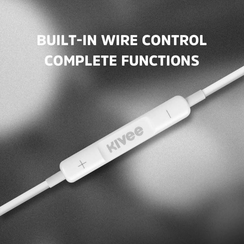 KIVEE MT12 Earphone 3.5Mm 1.2M White image number 1