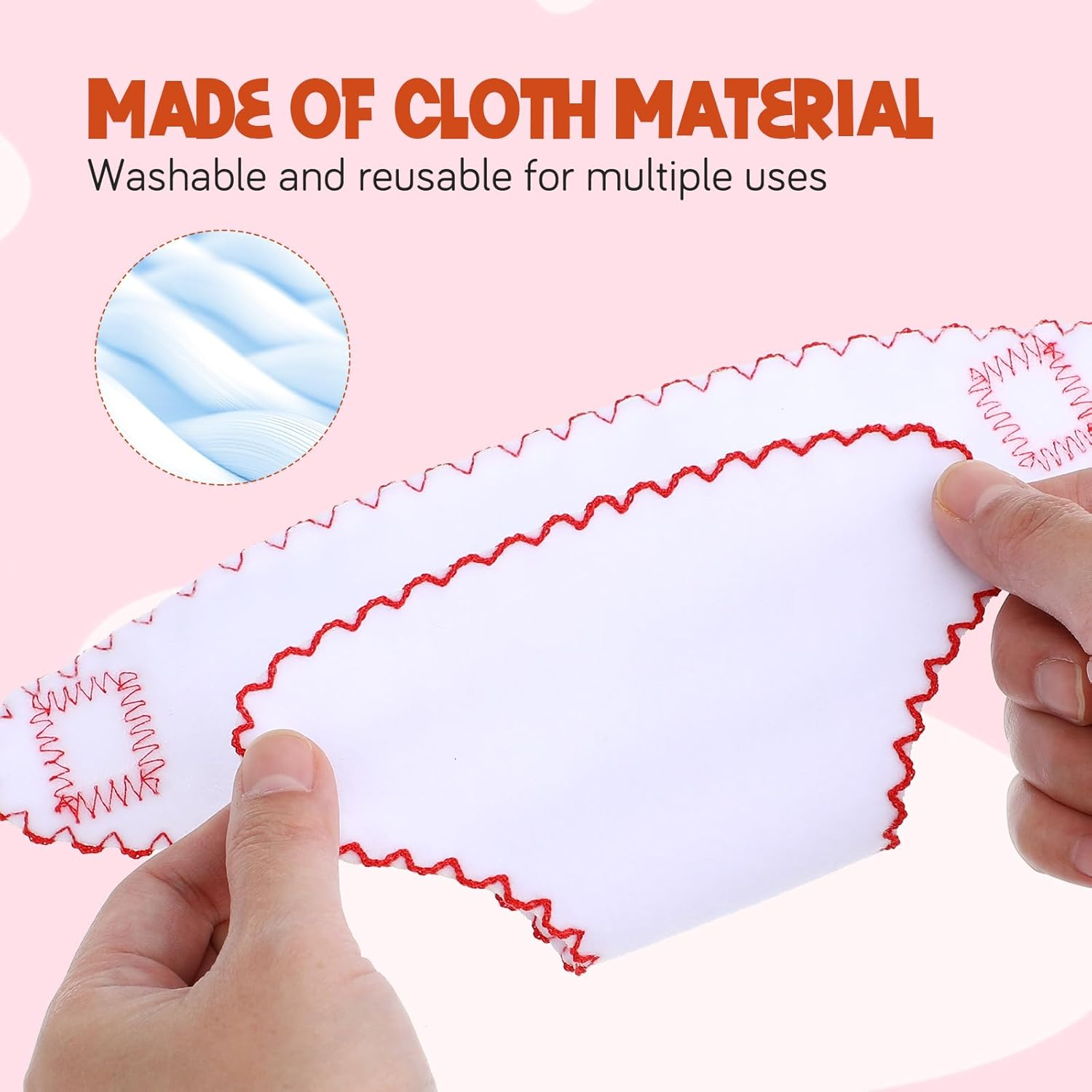 Kisangel Baby Doll Nappies Cloth Diapers 6Pcs Reusable Clothes Underwear for 18 Inch Dolls Kids DIY Care Play