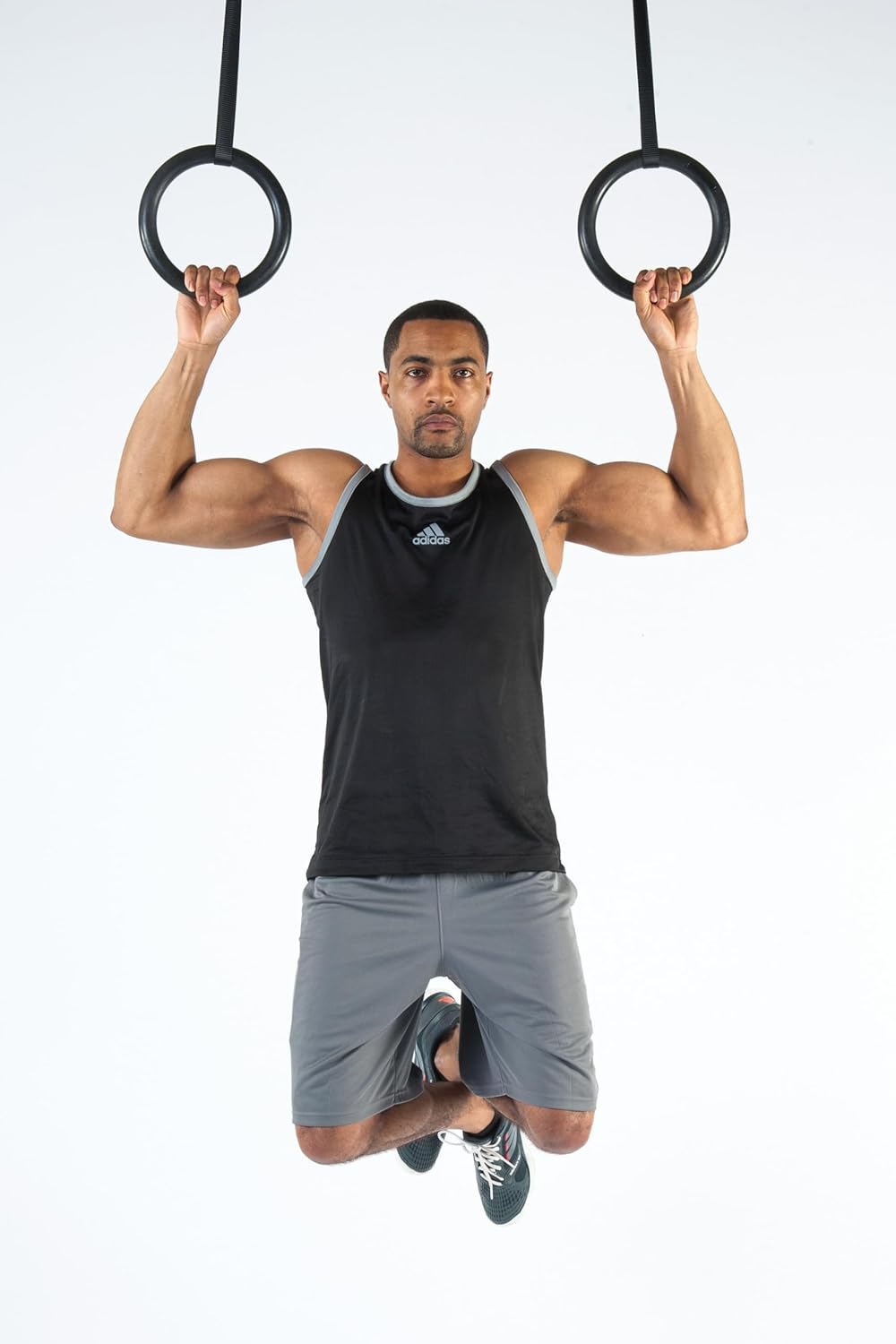 Black Mountain Products Multi-Use Exercise Gymnastics Rings, Black image number 5