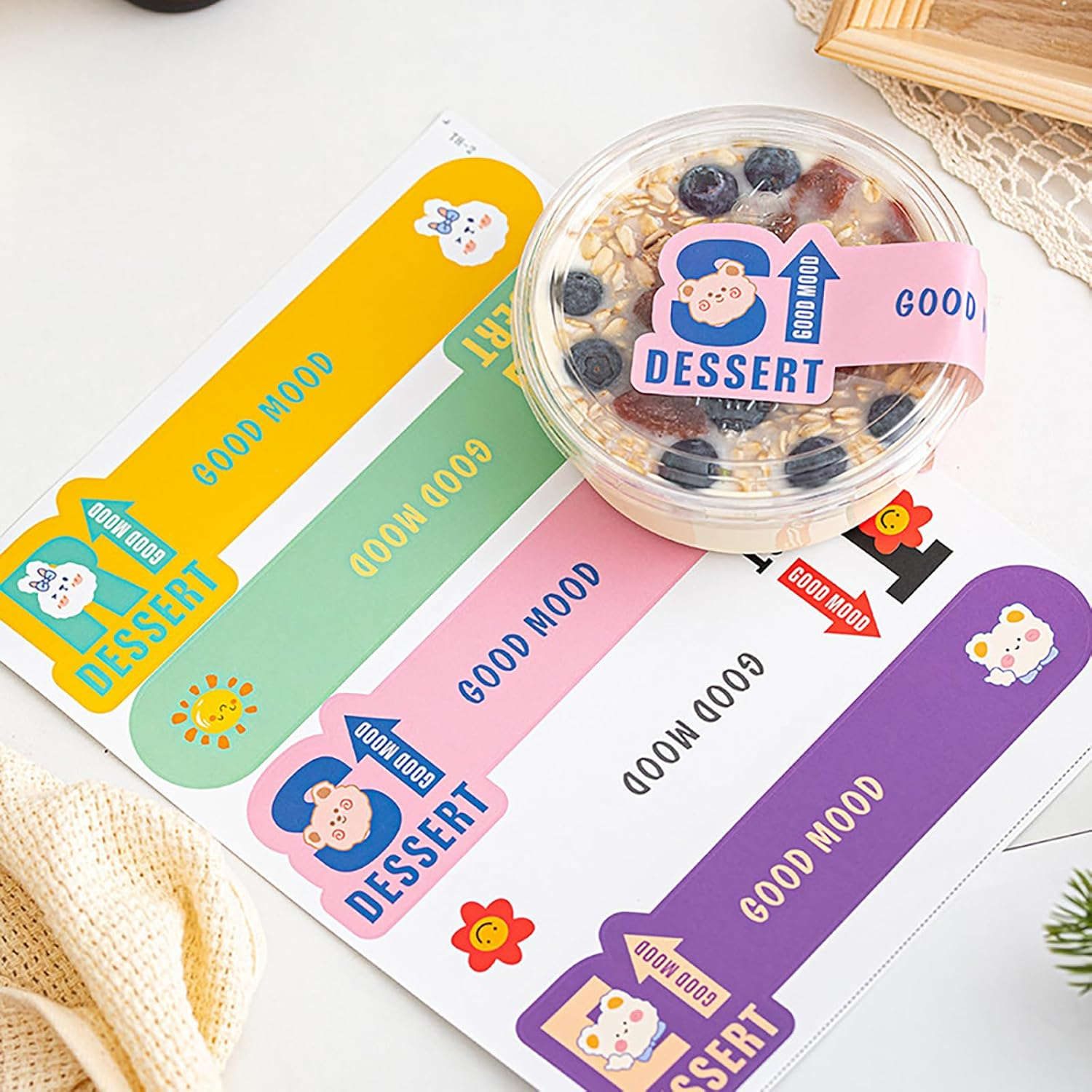 50 Pack 12Oz/400Ml Square Dessert Cups, Reusable Dessert Cups Clear Dessert Cups with Lids and Spoon (50 Set - 12Oz) image number 2