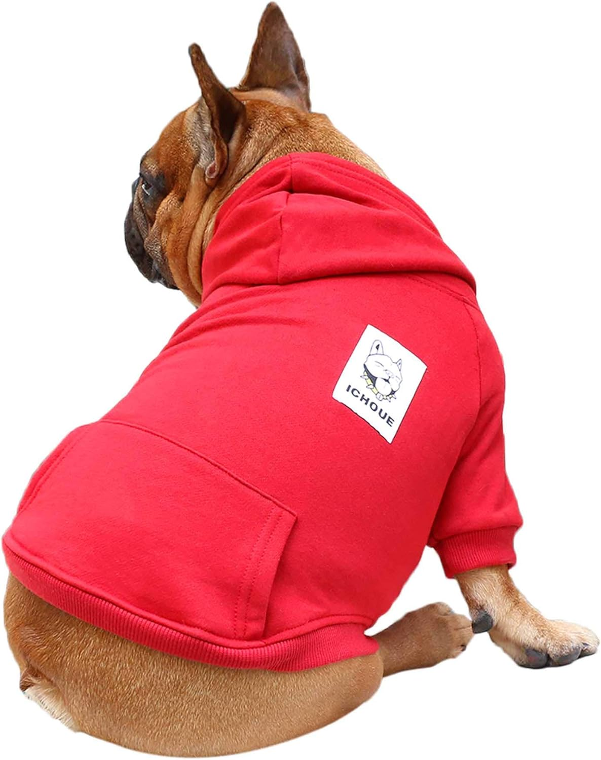 Ichoue Dog Half Zipper Hoodie Clothes Sweatshirt