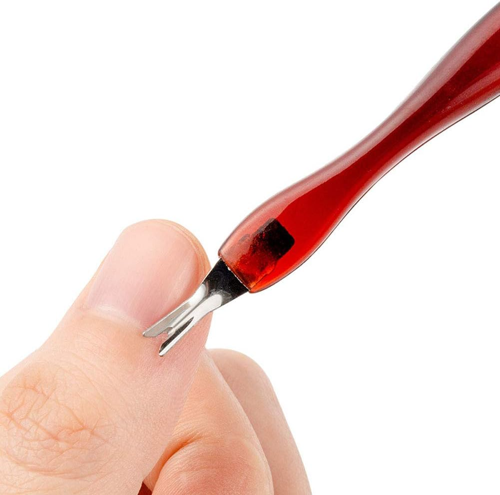 50 Pcs Cuticle Trimmer Pedicure Cuticle Remover Pusher Knife Manicure Dead Skin Removal Fork Nail Art Cleaner Tools image number 2