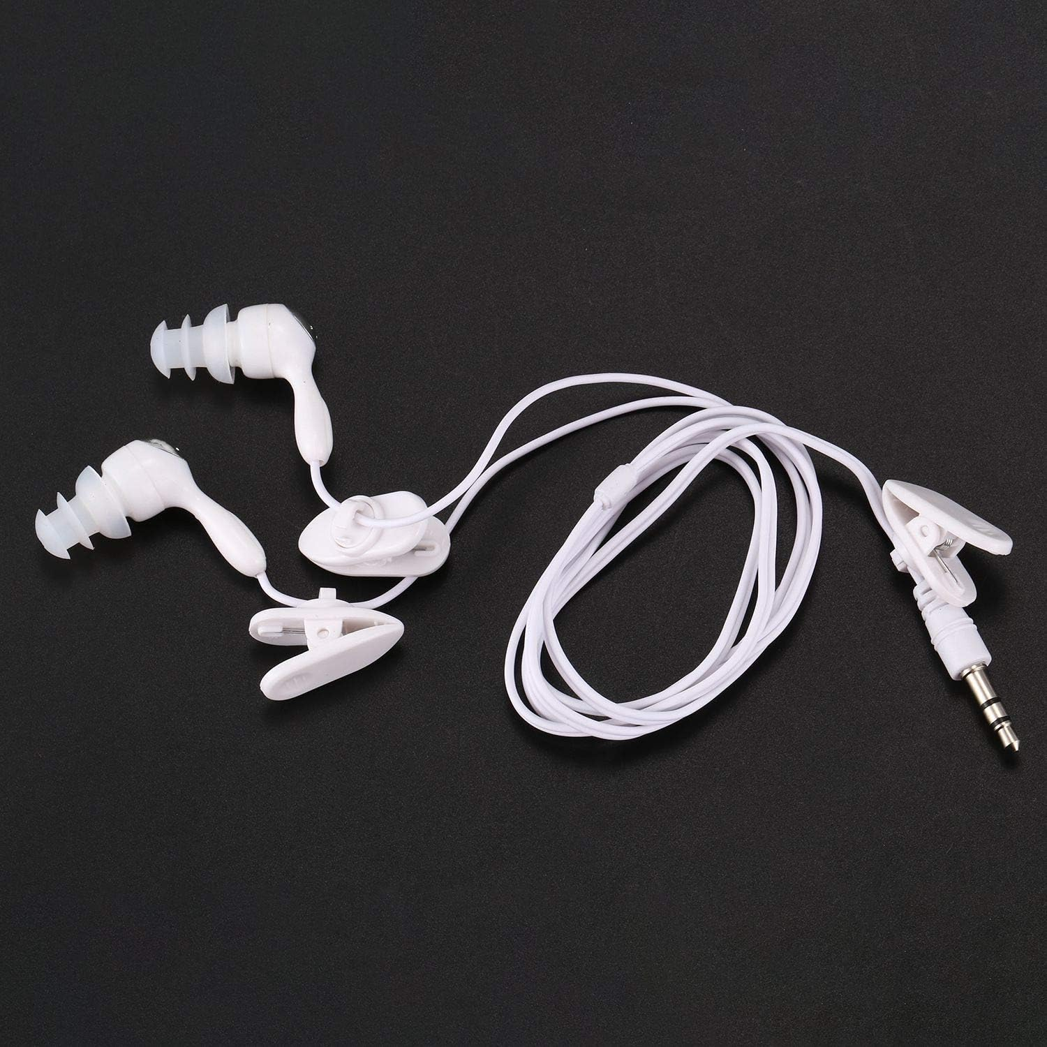 Water Proof In-Ear Headphone Earphone for MP3 MP4 Underwater White