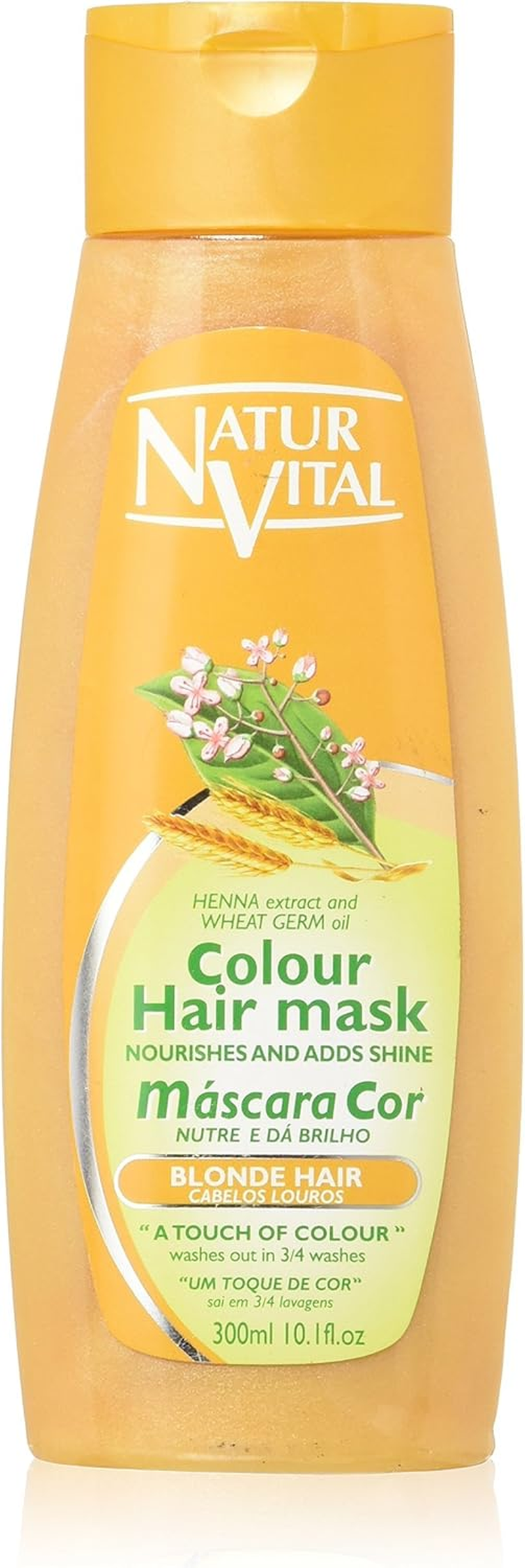 Colouring Hair Mask - Repairs and Colours - 300 Ml / Natural & Organic. (Blonde Hair)