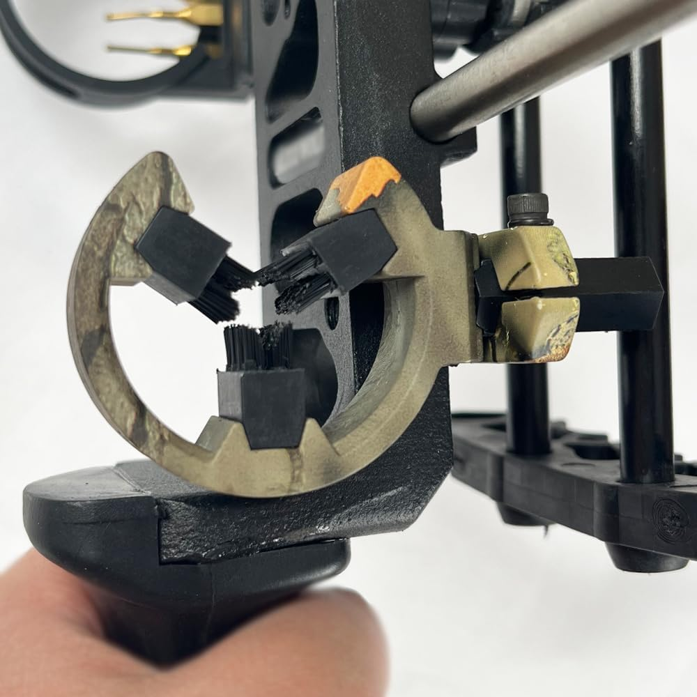 Archery Whisker Biscuit Arrow Rest Brush Capture Arrow Rest for Compound Bow & Recurve Bow Hunting Shooting Targeting Right and Left Hand - Black image number 5