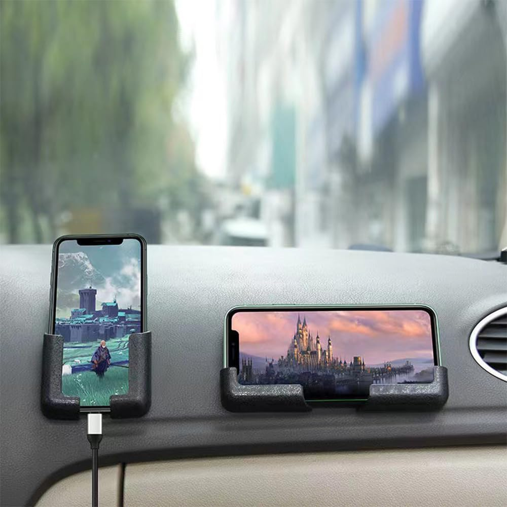 4 Pais Self Adhesive Dashboard Mount Car Phone Holder Adjustable Width Cellphone Holder image number 1