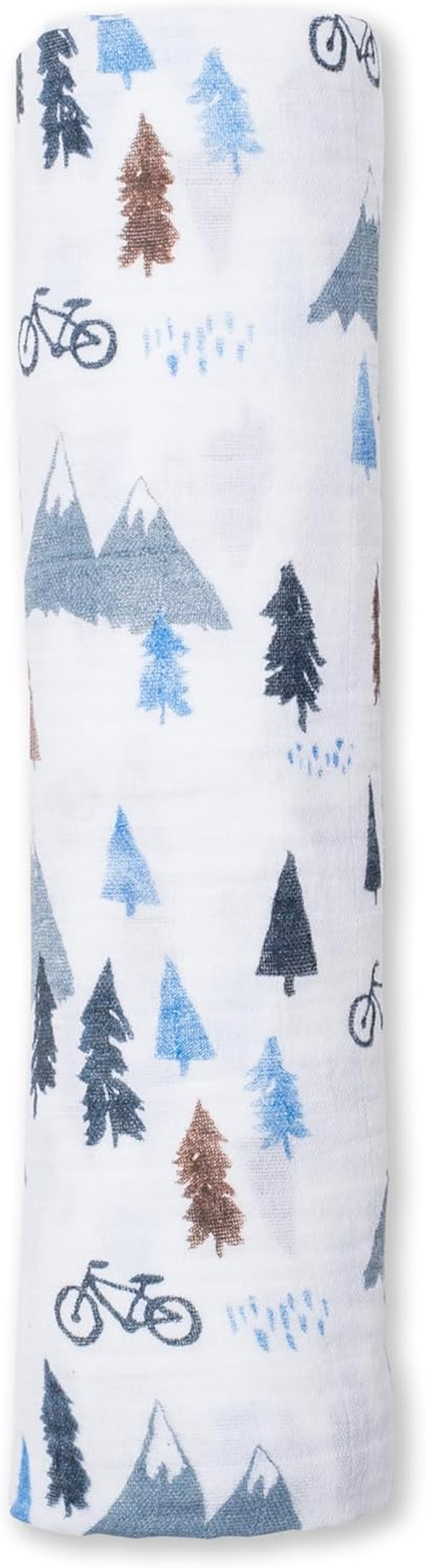 Lulujo Baby Cotton Muslin Swaddle Blanket, Mountain Top, 47 X 47-Inch image number 2