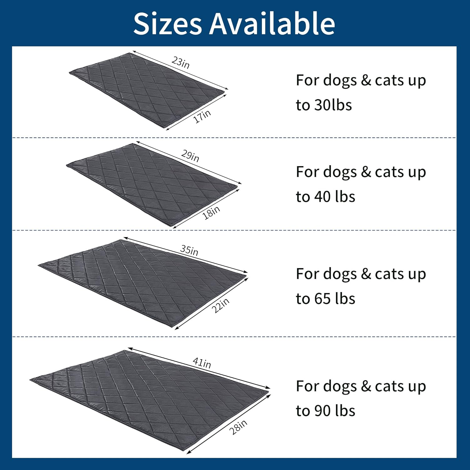 MABOZOO Durable Chew Proof Dog Bed, Tough Indestructible Crate Mat for Aggressive Chewers, Washable Waterproof Pet Bed for Medium Dogs, Black 22X35 In image number 4
