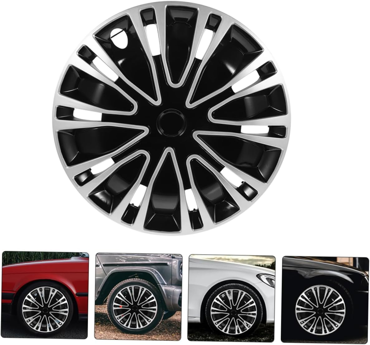 ABOOFAN 2Pcs Decorative Hubcap Car Hubcap Automotive Wheel Hub Cover Decoration for Spare Wheel Cover Car Decoration Accessories image number 3