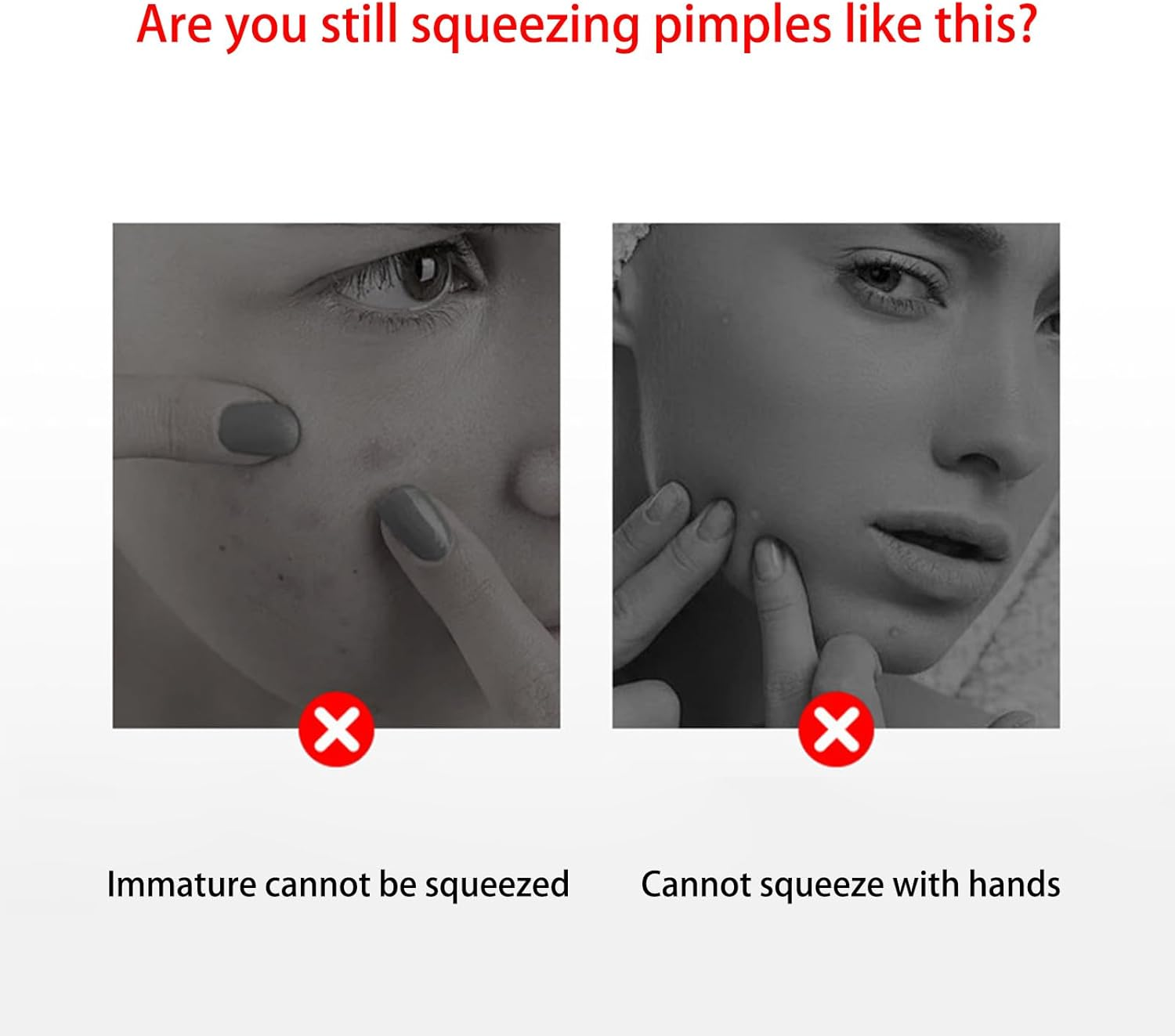 RIBHNXHI Professional Facial Blackhead Remover Tweezers - Extractor Acne Removal Kit Pimple Popper Tool, Clip for Whiteheads, Acne Clip, Ingrown Hairs Tweezers, Blackhead Remover Tool Stainless Steel image number 3