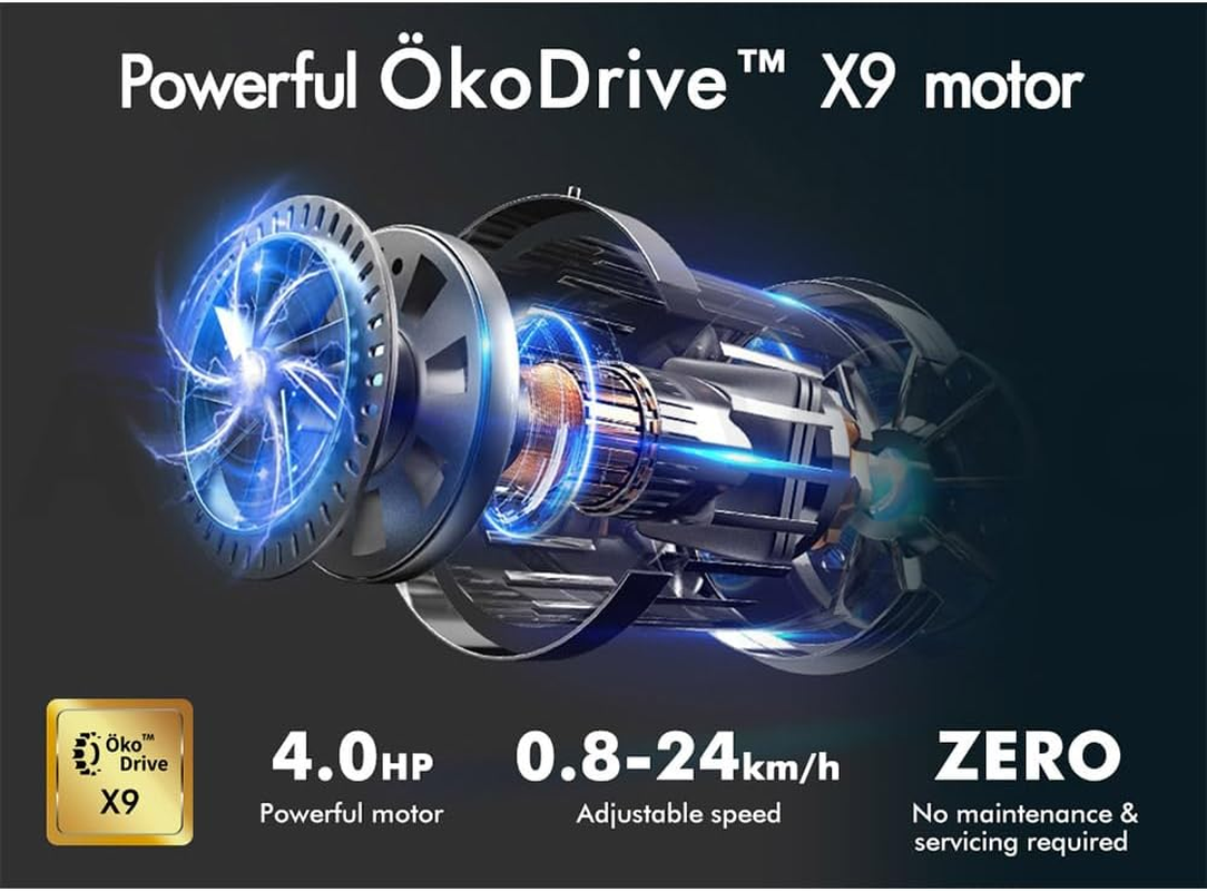 BLACK LORD Treadmill Foldable Running Machine Auto Incline Fitness Equipment 4.0HP Electric Exercise Walking Jogging Hiking Cardio Aerobic Trainer Home Gym Office Commercial (V620 plus Epic Series) image number 6